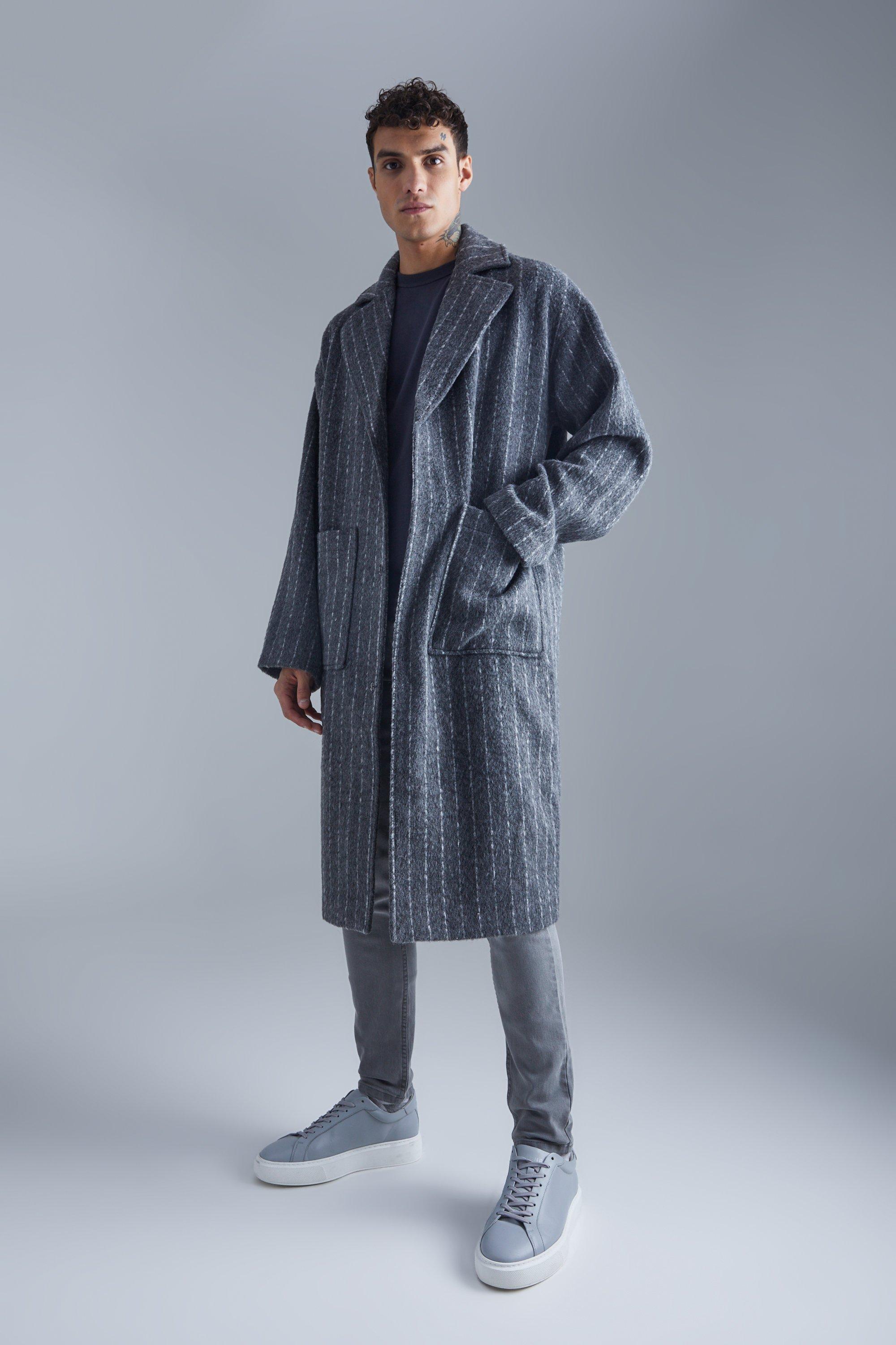 Mens Overcoats | Mens Pea Coats | boohooMAN UK