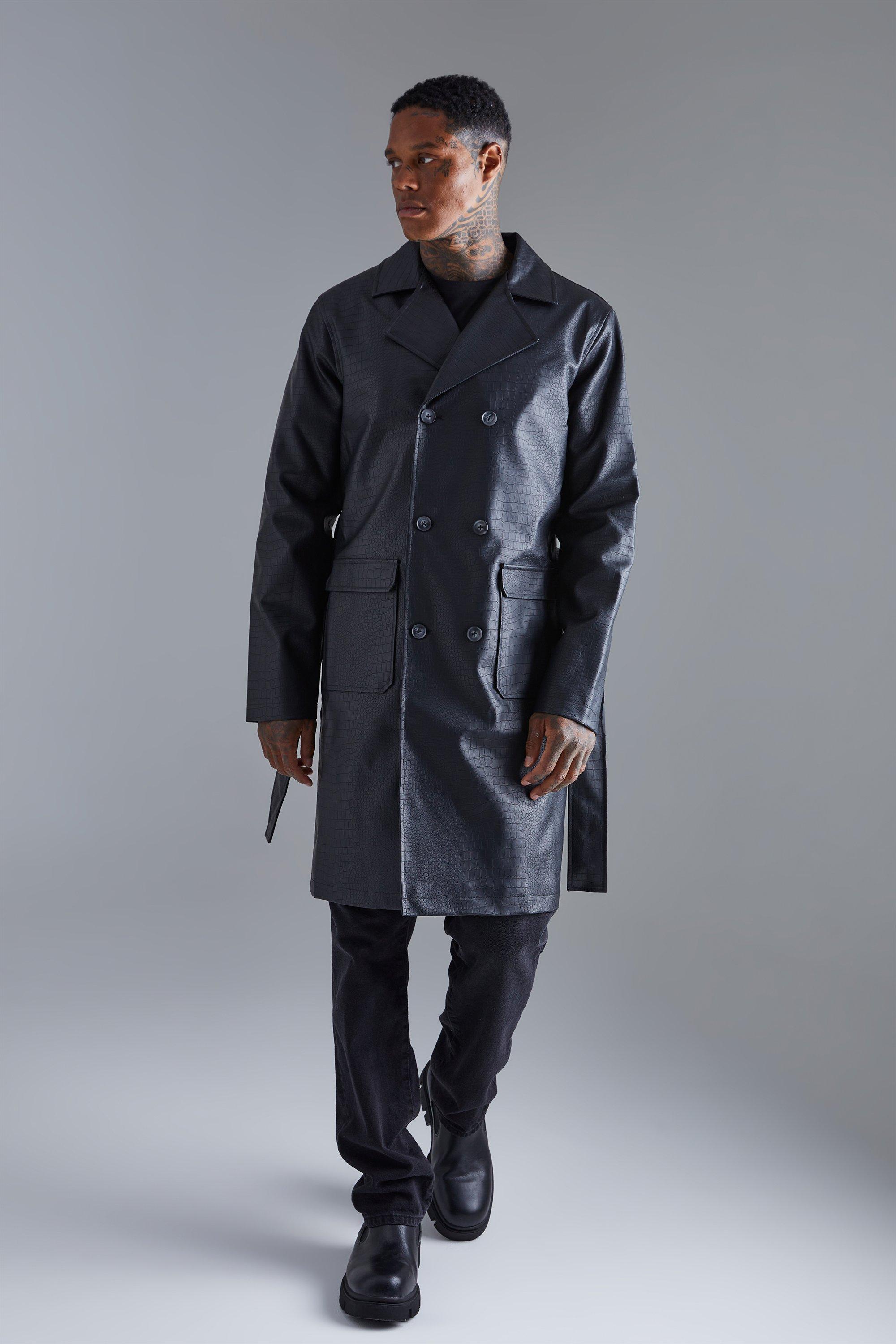 Boohooman 2025 trench coat