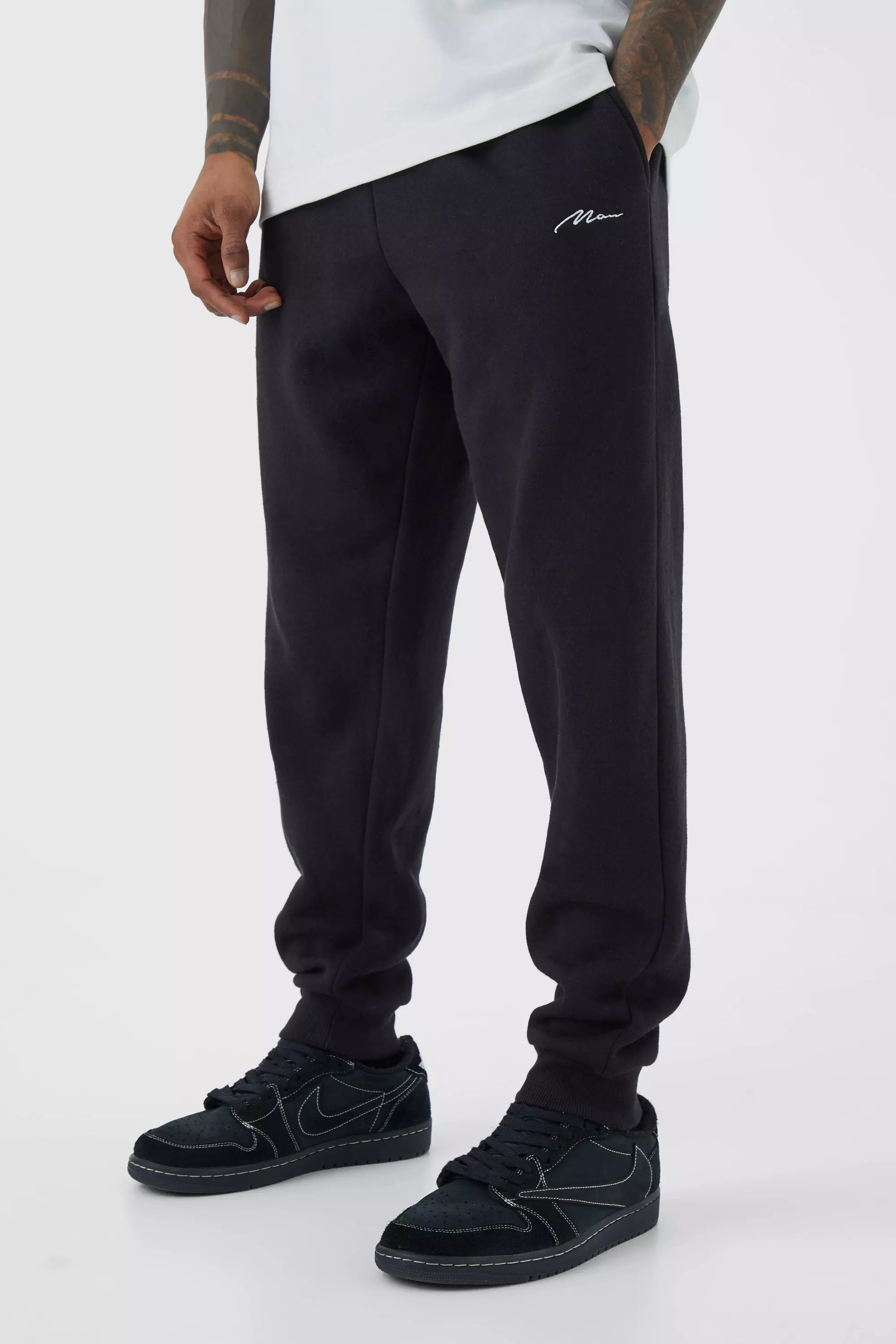 Black Man Signature Regular Fit Sweatpants