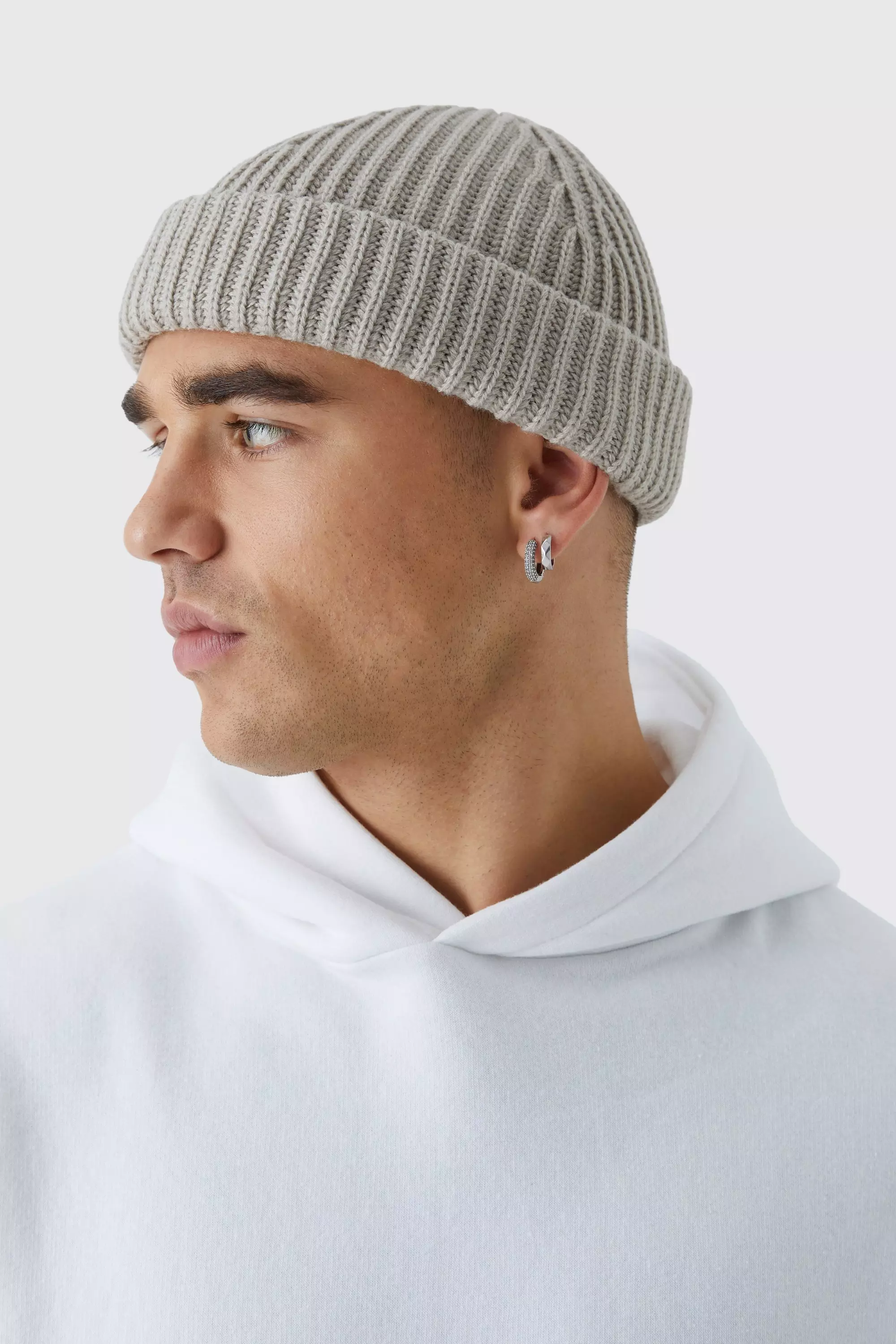 Ribbed Micro Beanie | boohooMAN USA
