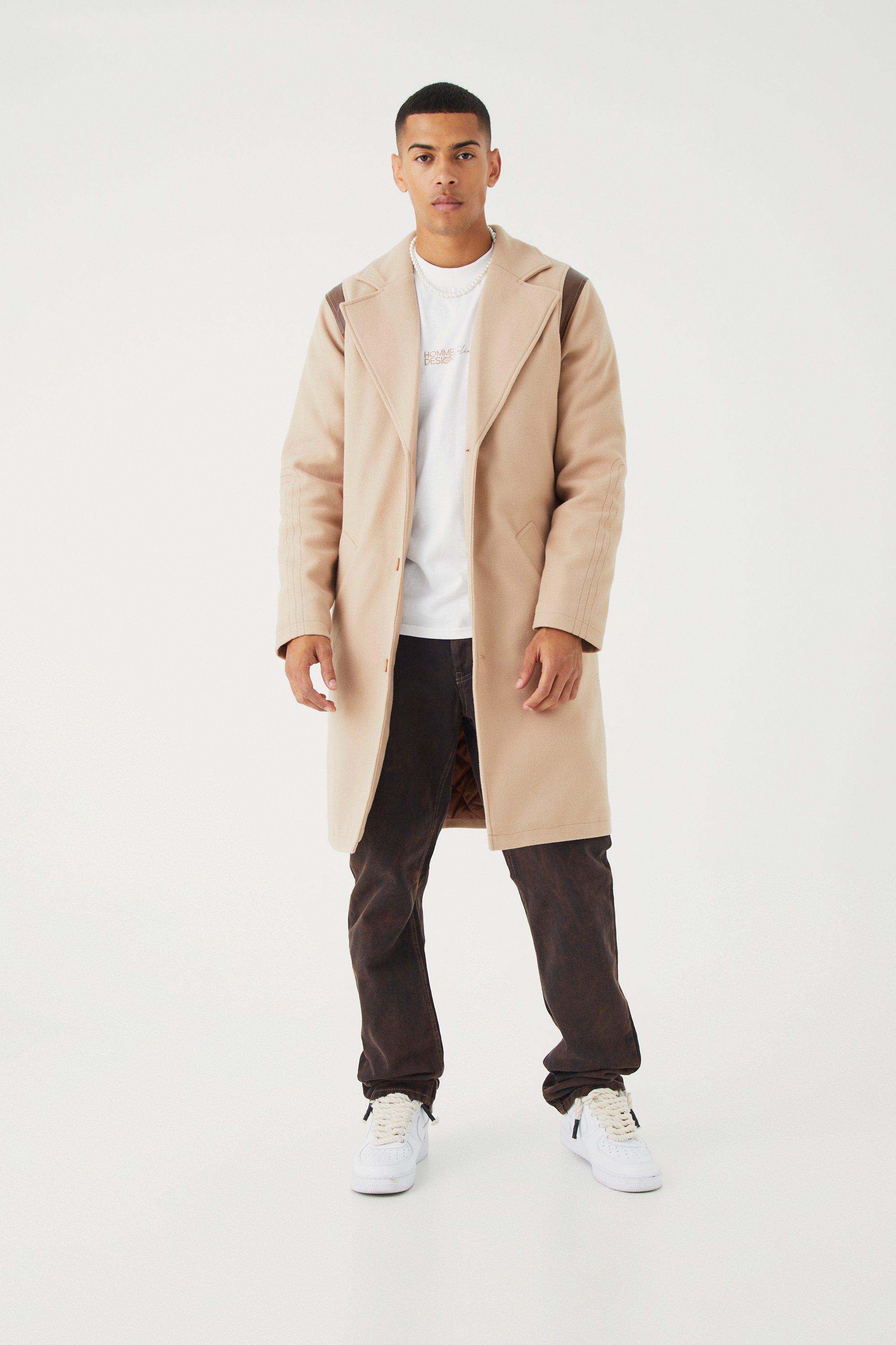 Boohooman discount long coat