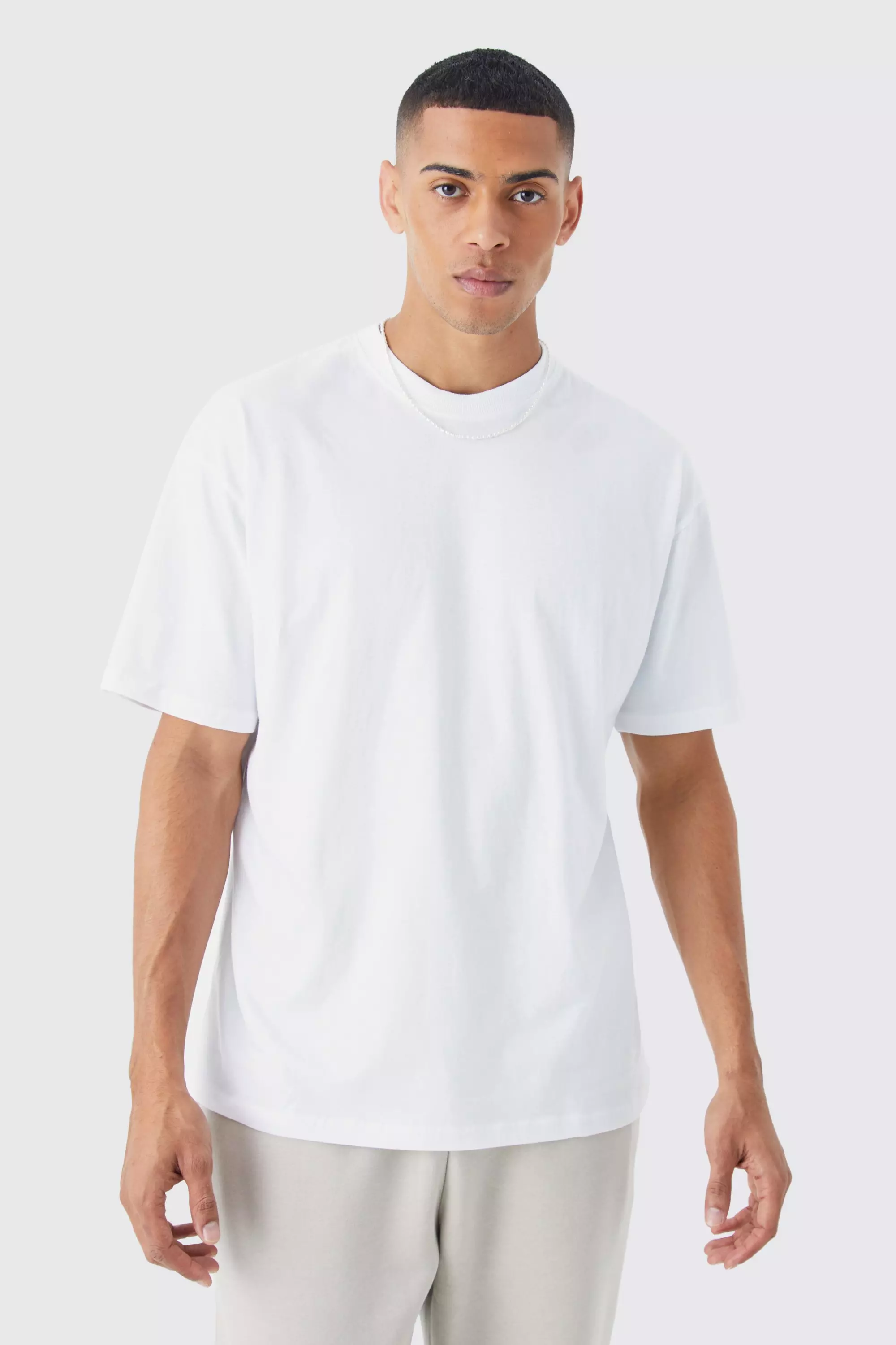 Men's White Oversized T Shirts | boohooMAN USA