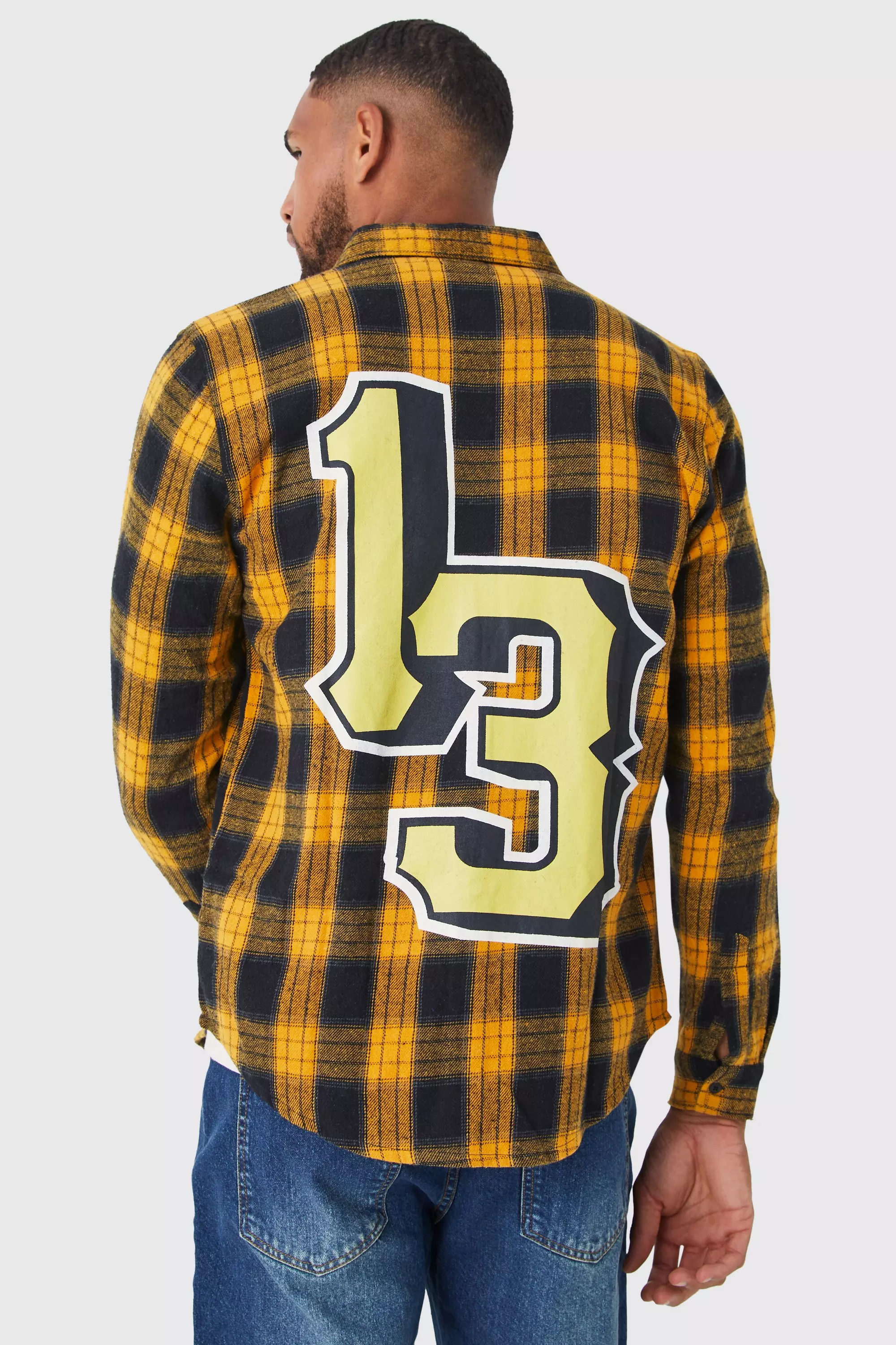 Tall Long Sleeve 13 Flannel Shirt Navy