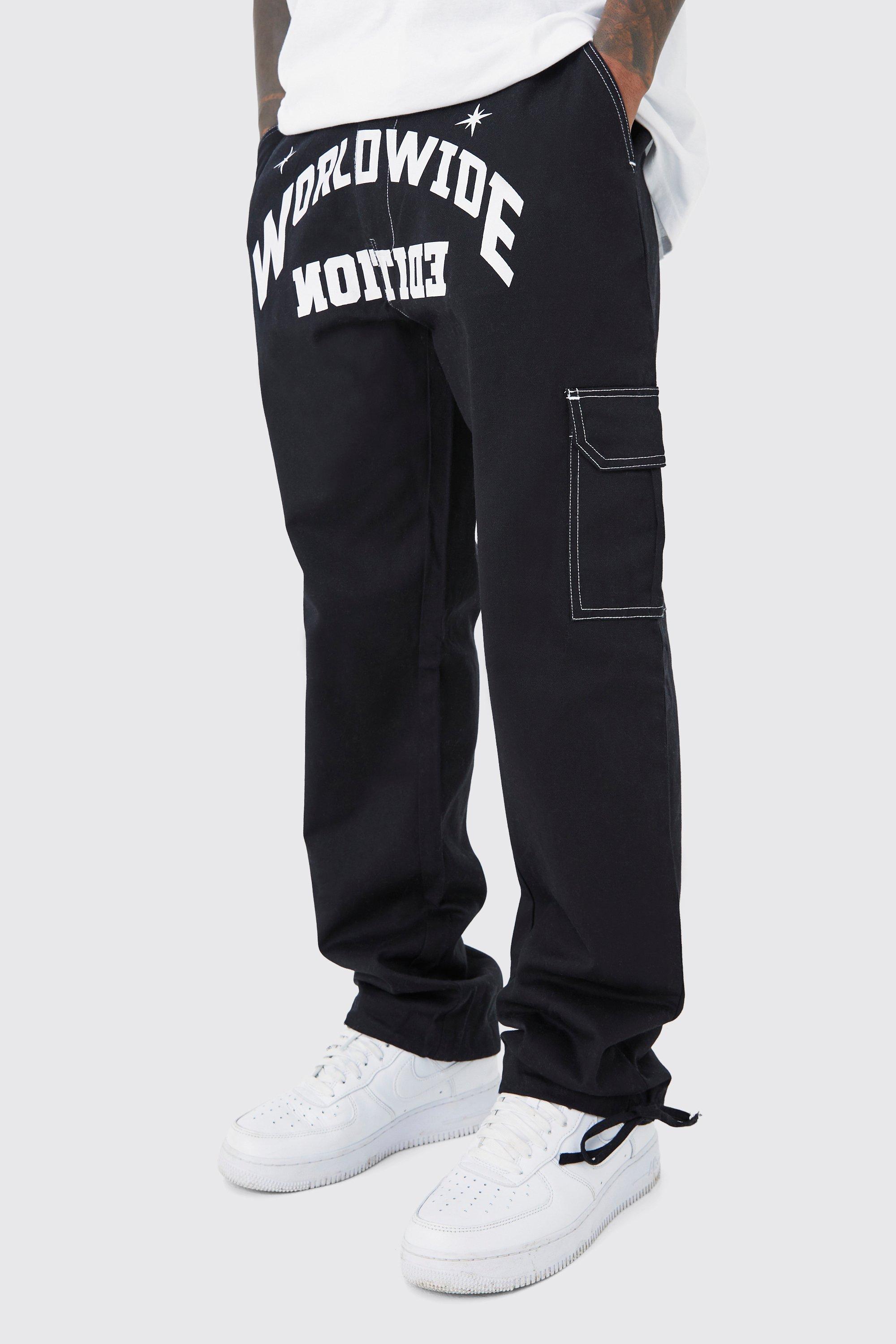 Relaxed Cargo Worldwide Print Pants