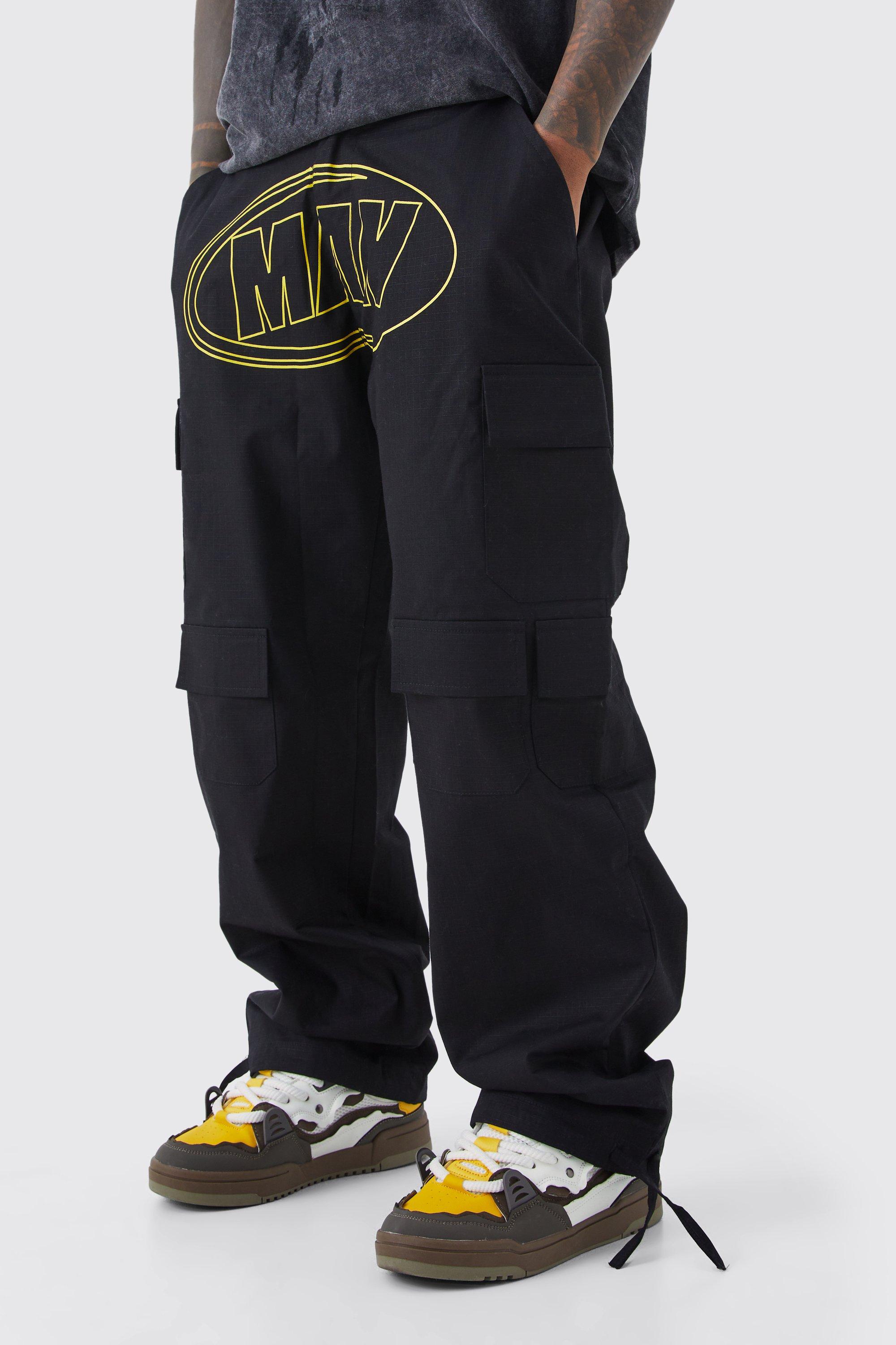 Mens Y2K Corteiz Cargo Pants With Multi Pockets And Wide Leg