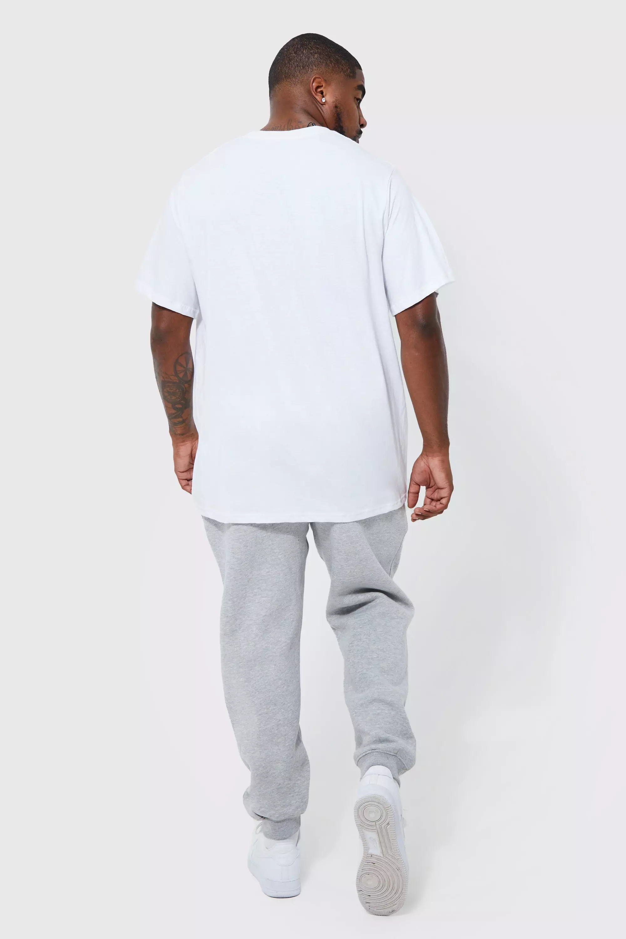 White Plus Original Man Print T-shirt alternative image
