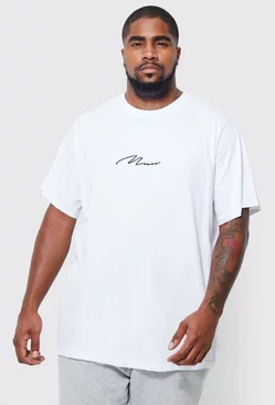 White Plus Man Signature Crew Neck T-shirt