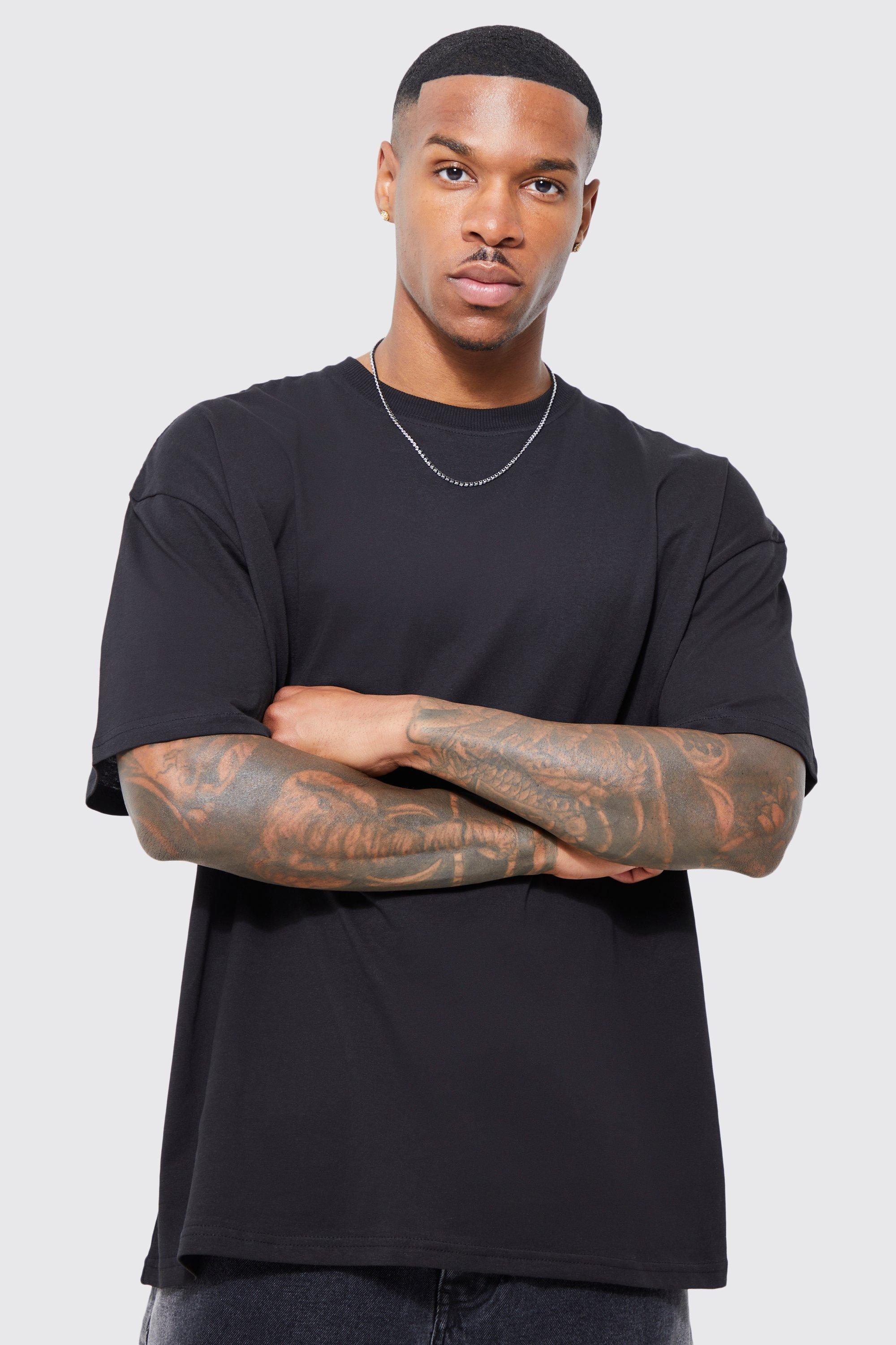 boohooMAN Men's Oversized Crew Neck T-Shirt