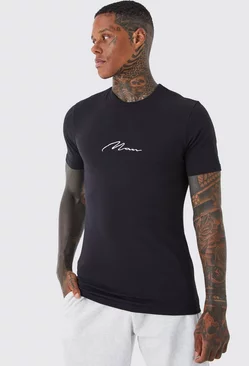 Black Man Signature Muscle Fit T-shirt