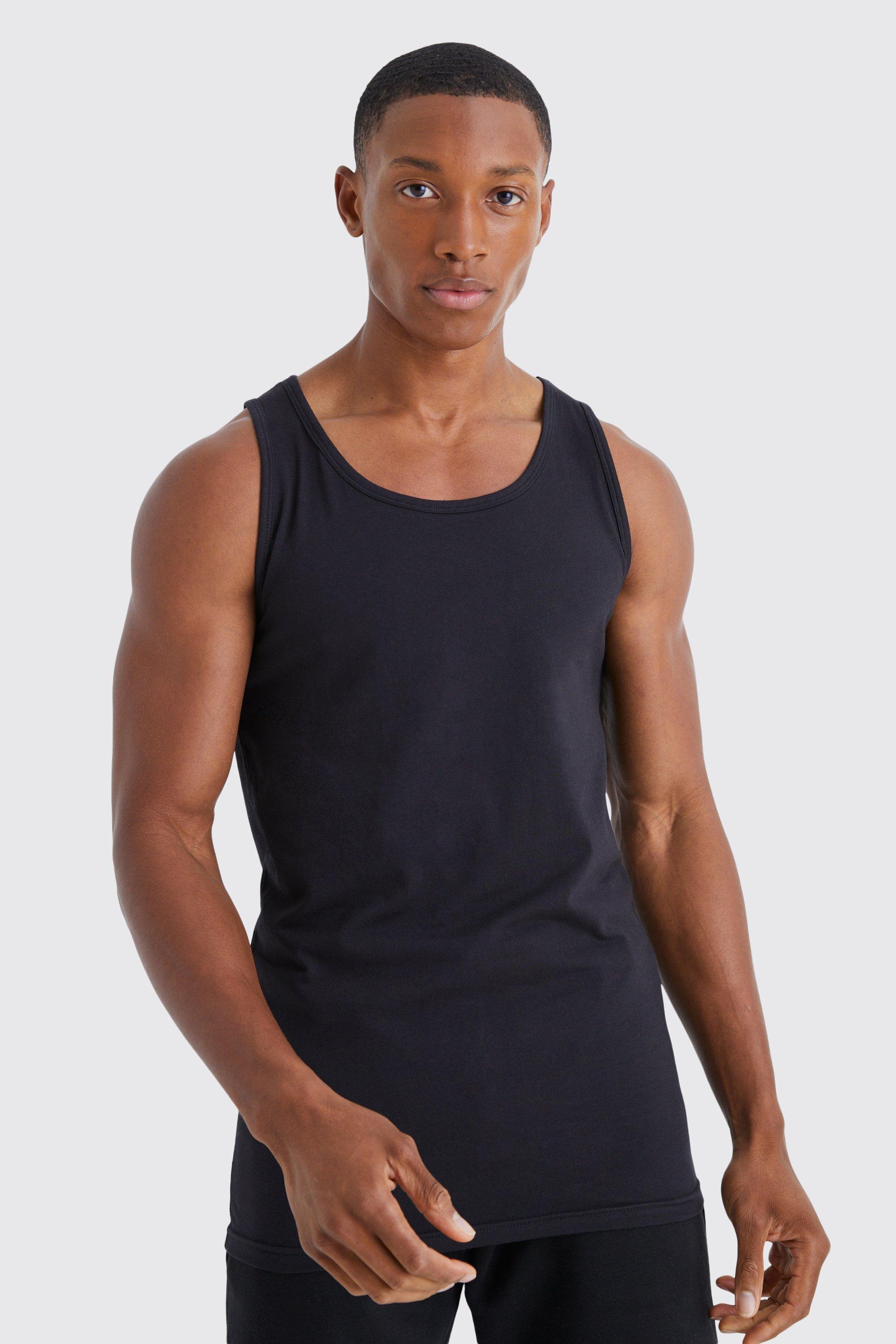 Muscle Fit Vest boohooMAN