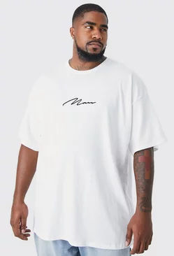White Plus Man Signature Oversized T-shirt