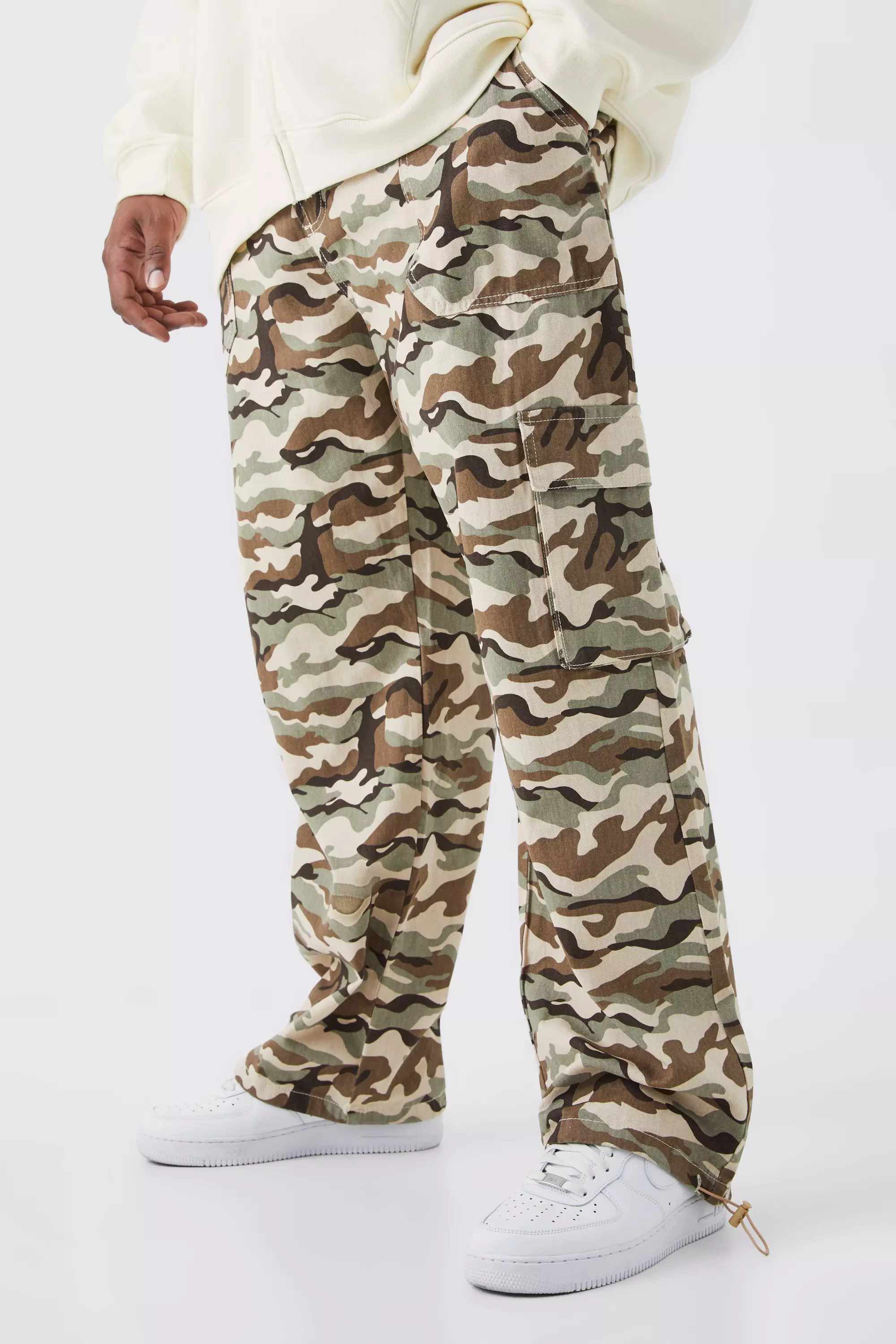 Men's Plus Size Cargo Pants | boohooMAN USA