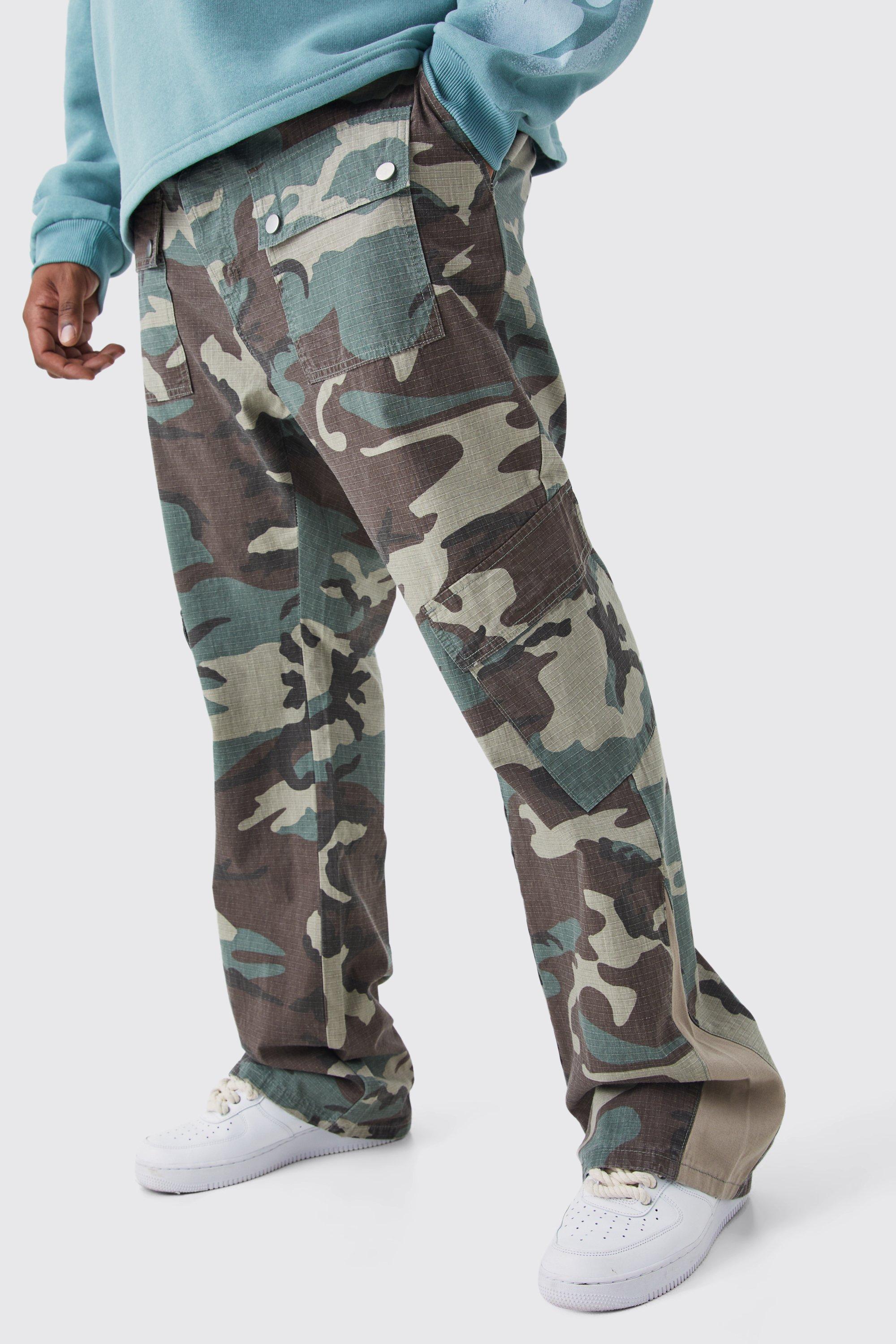 Amiri Beige Desert Camo Stack Cargo Pants in Natural for Men