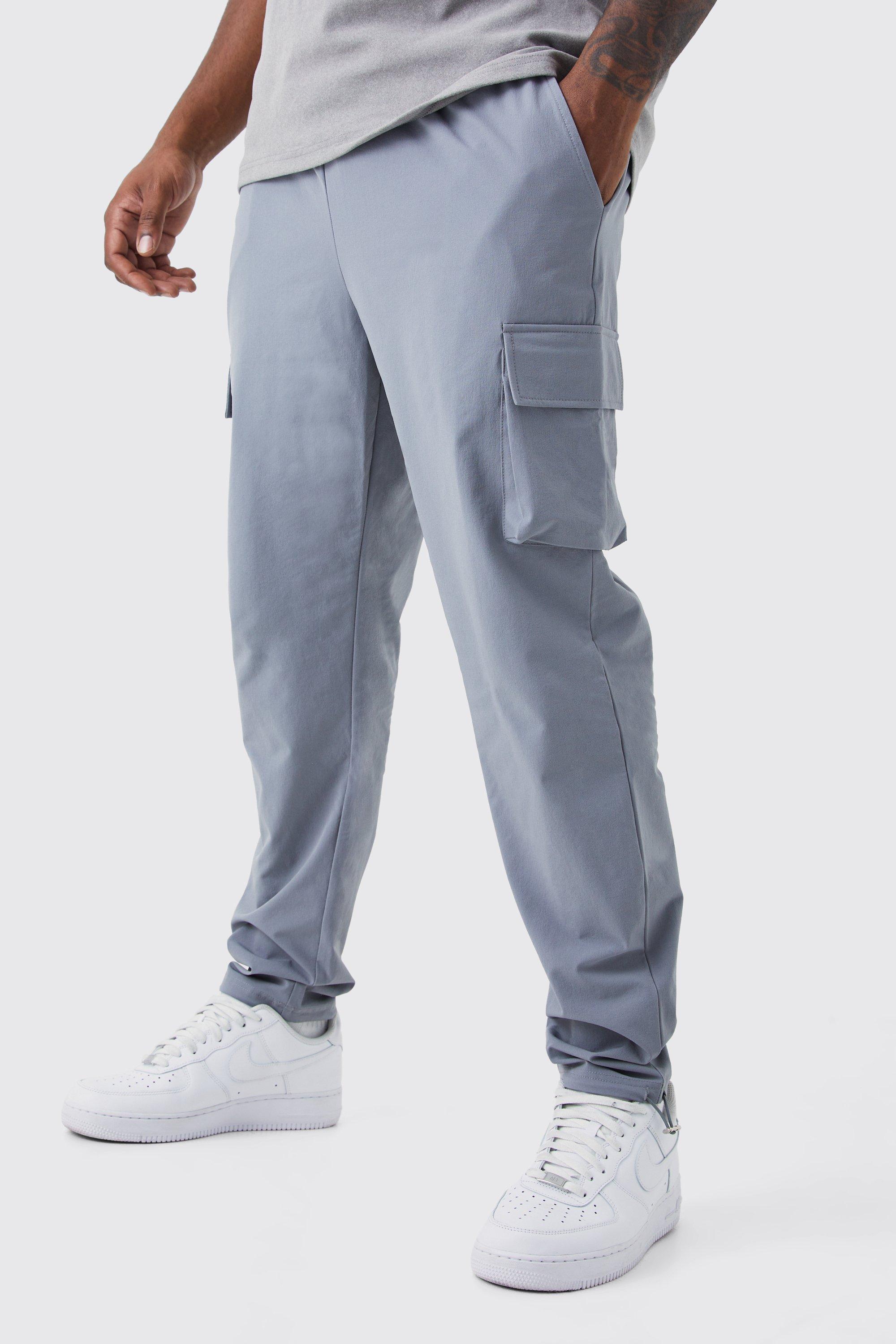 Plus Tie Hem Slim Fit Cargo Pants