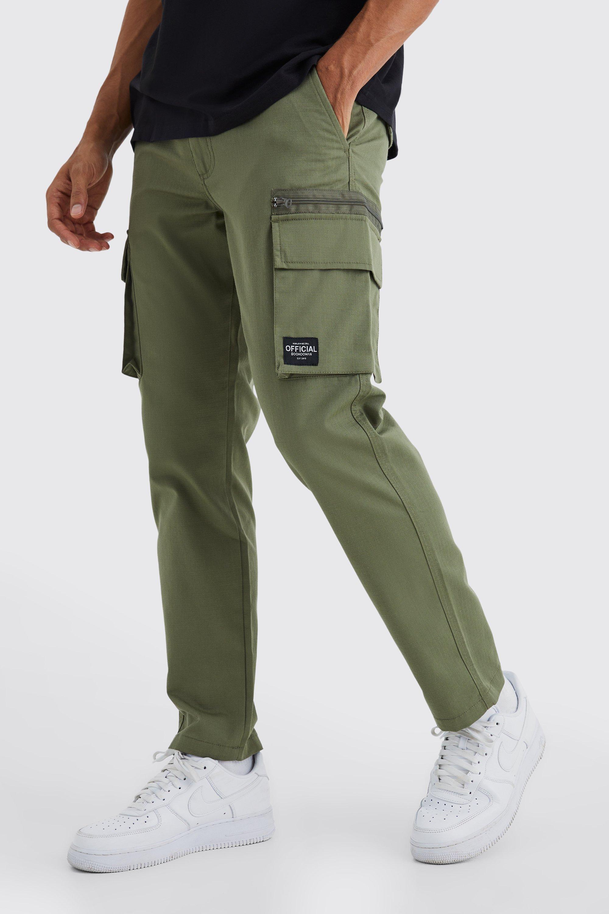 Fixed Relaxed Ripstop Cargo Trouser With Tab