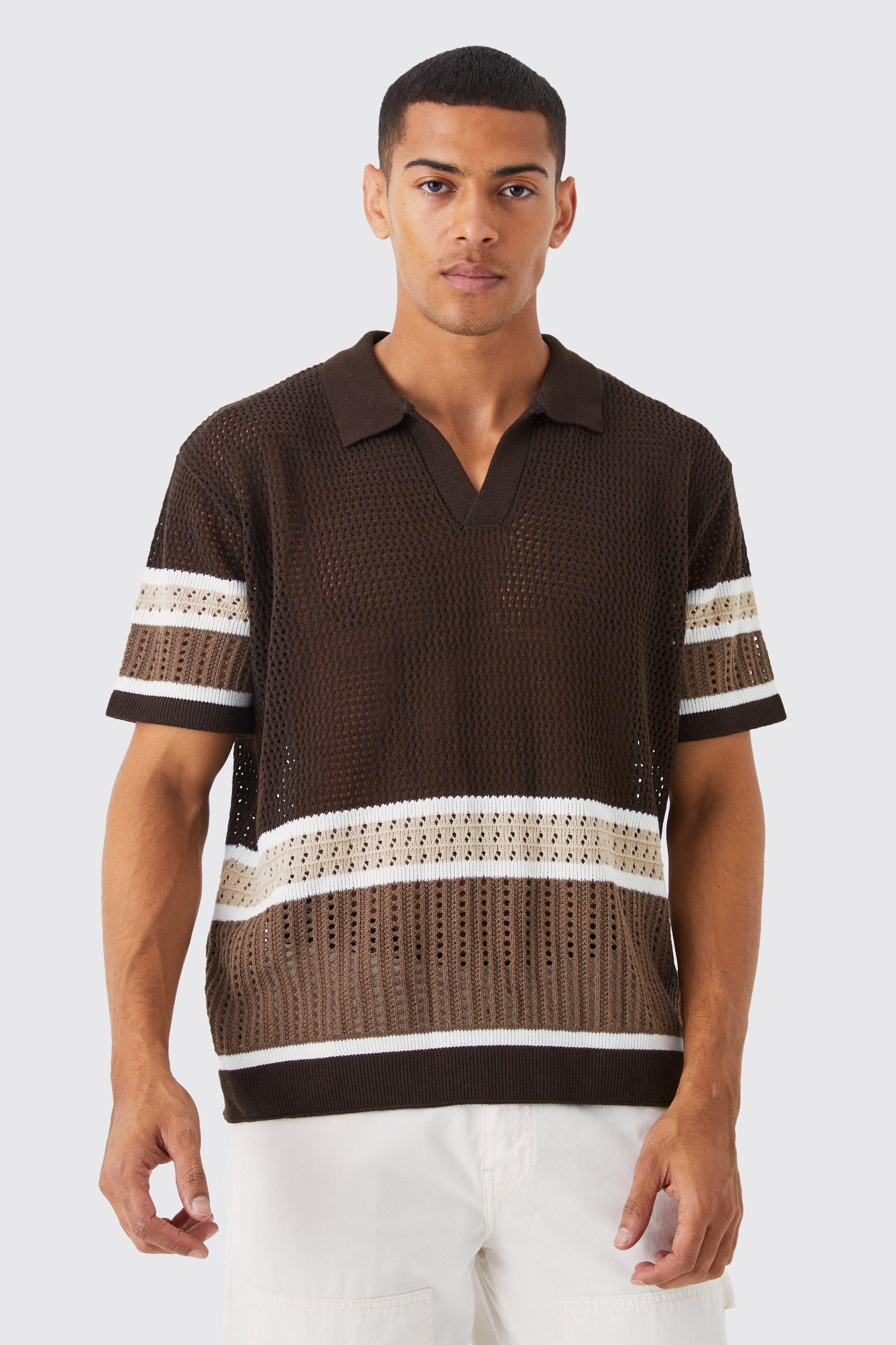 Men's Crochet | Inc Crochet Shirts, Hats & Jumpers | boohooMAN UK