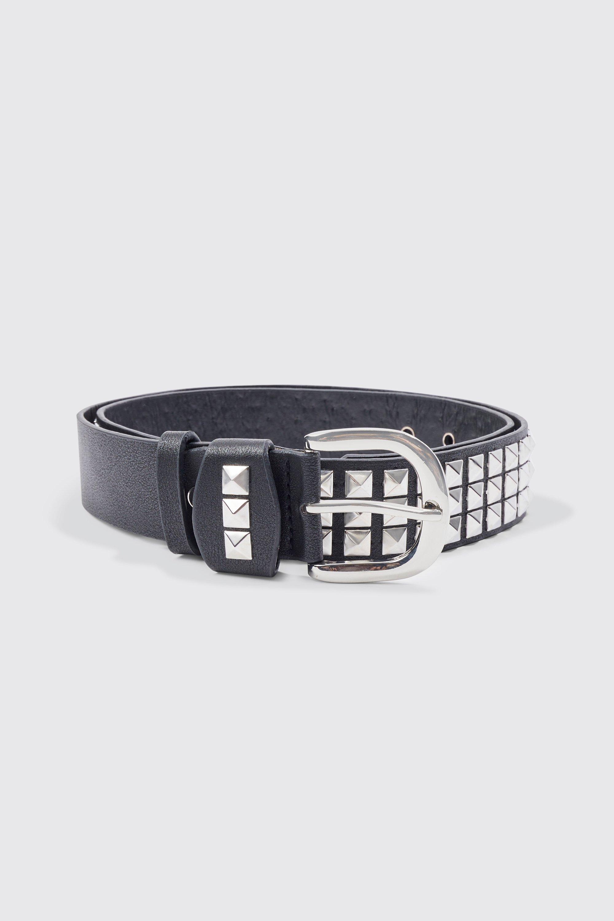 Vans studded 2024 leather belt