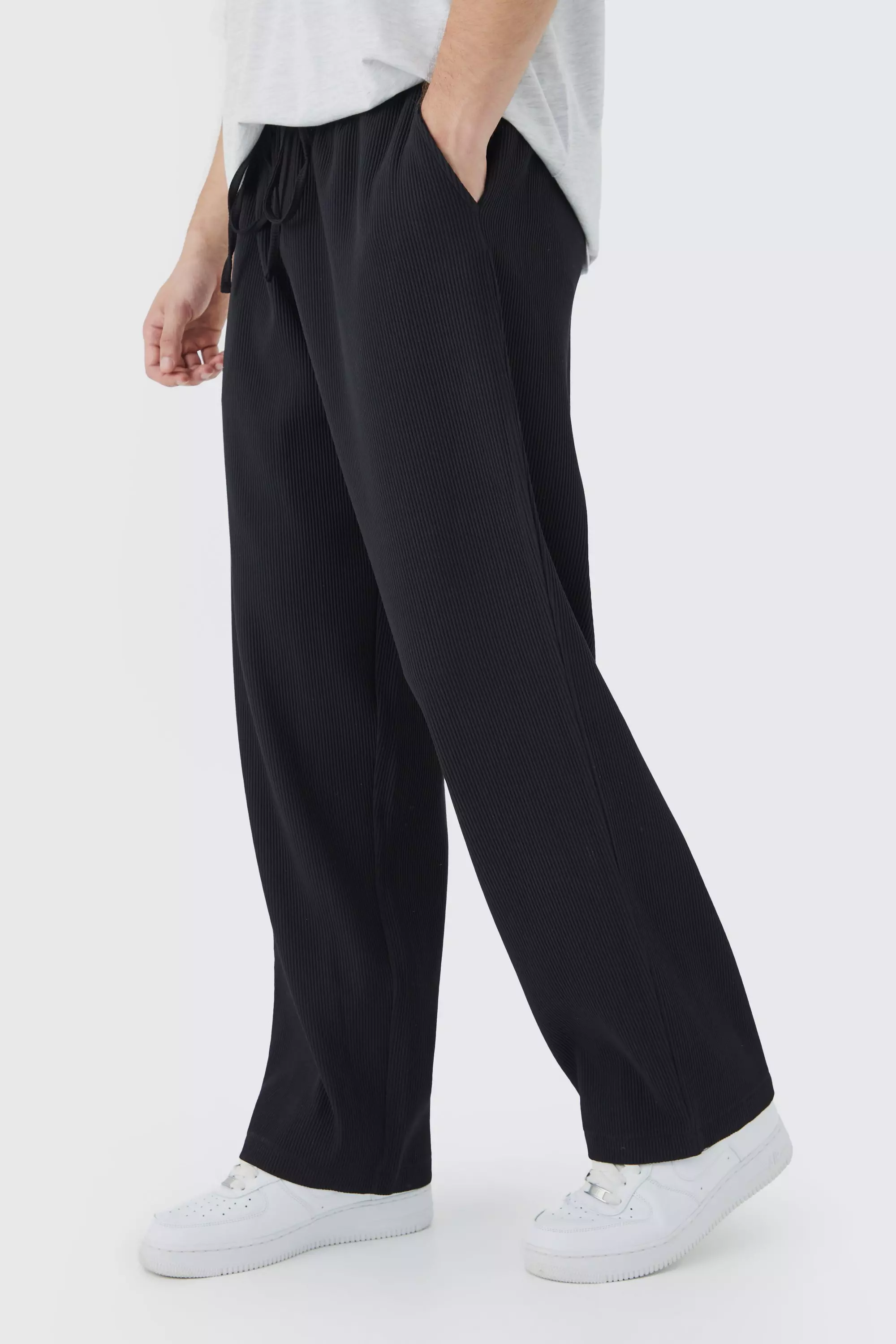 Tall lockere Hose mit elastischem Bund, Black alternatives Bild