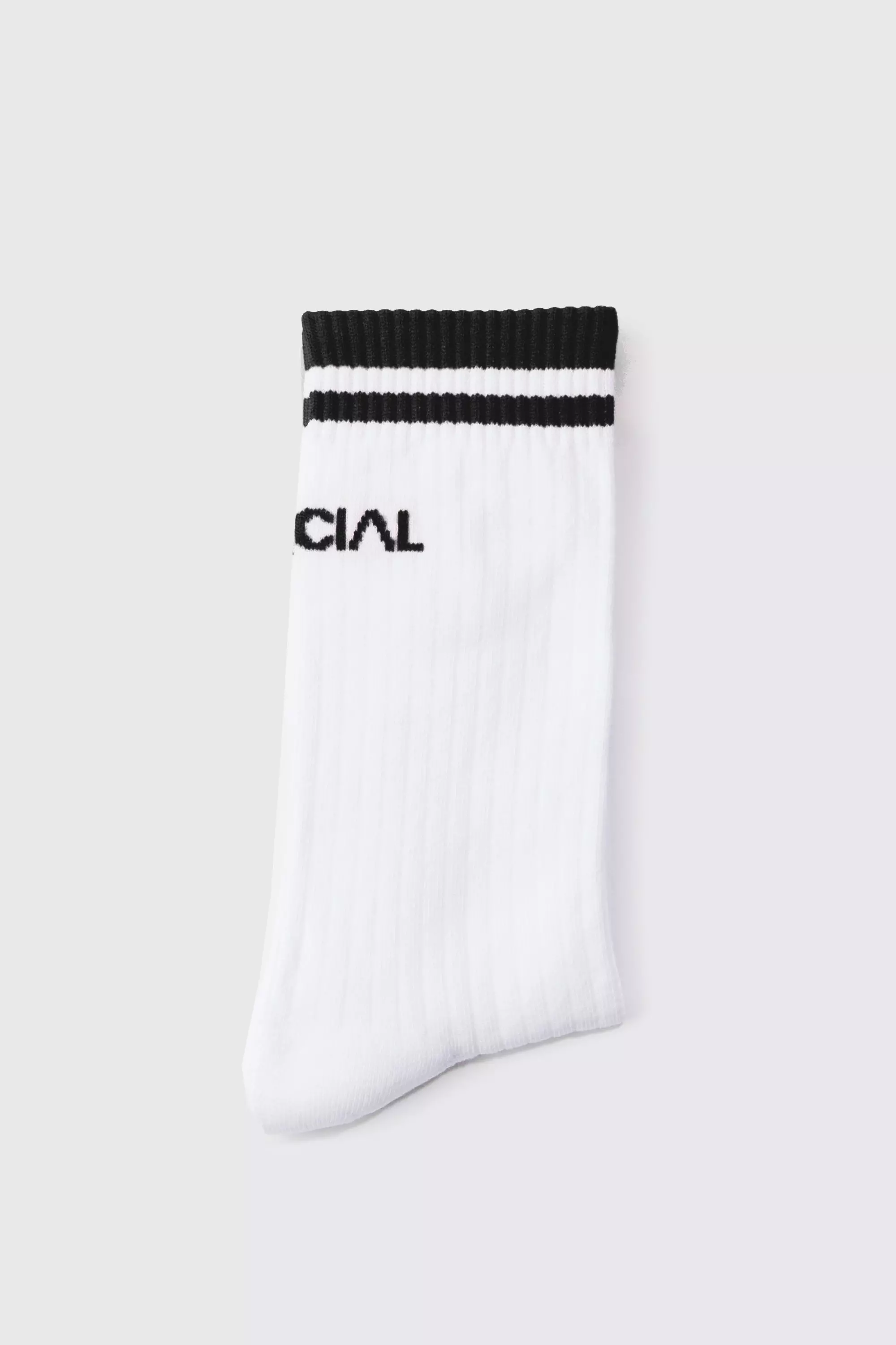 White Official Sports Stripe Socks alternative image