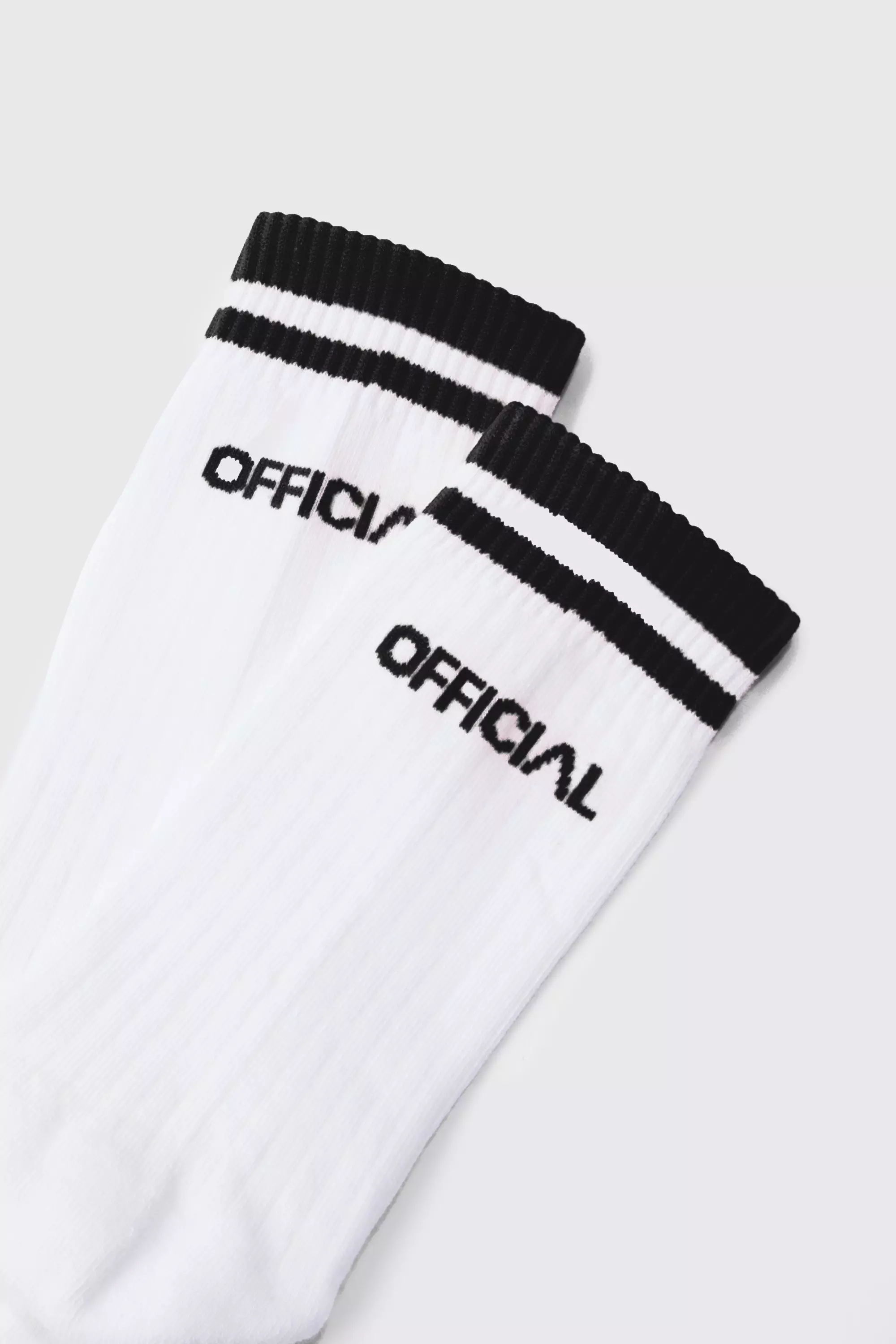 White Official Sports Stripe Socks alternative image