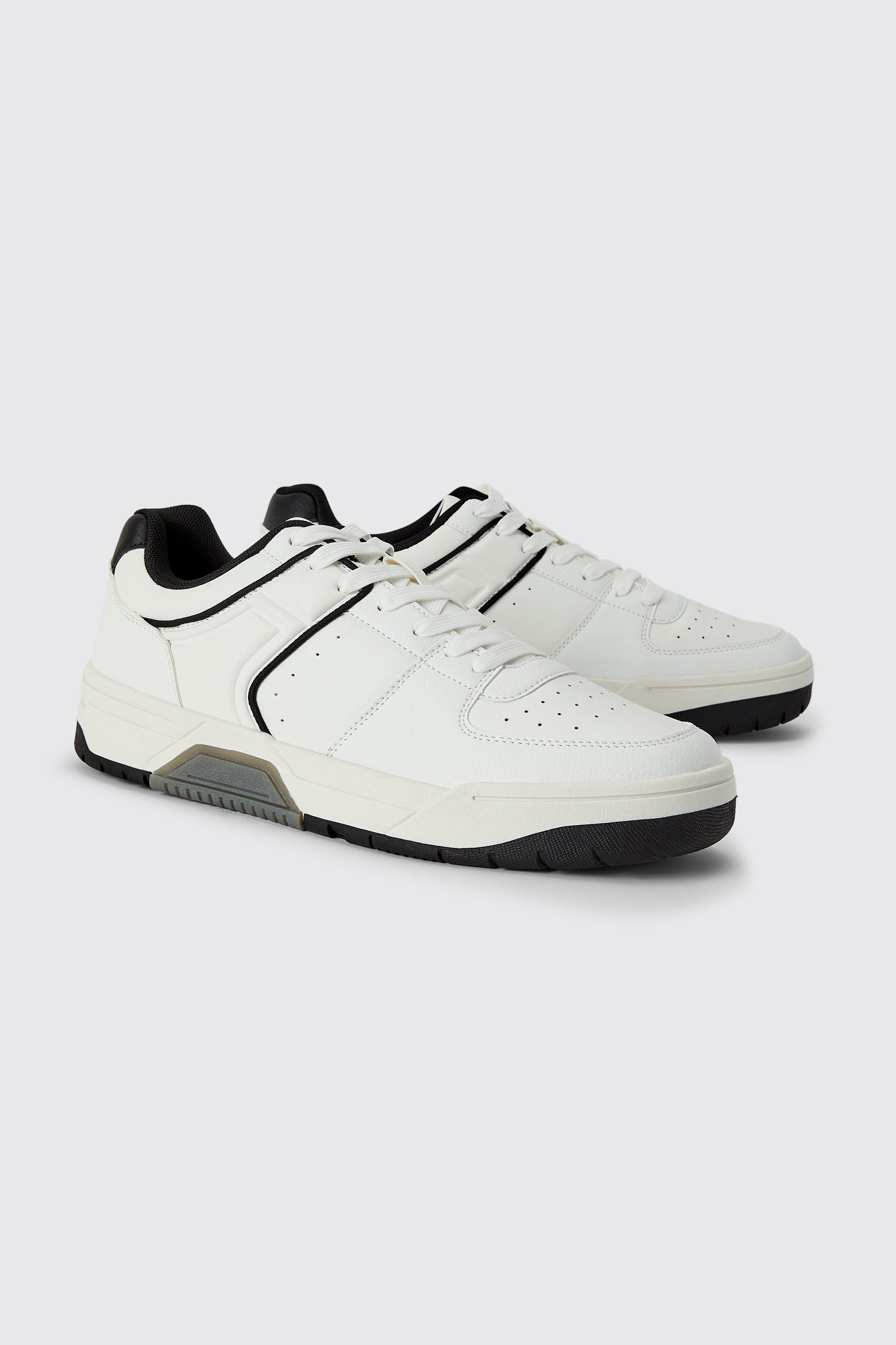 Suede panel sale chunky sole trainers