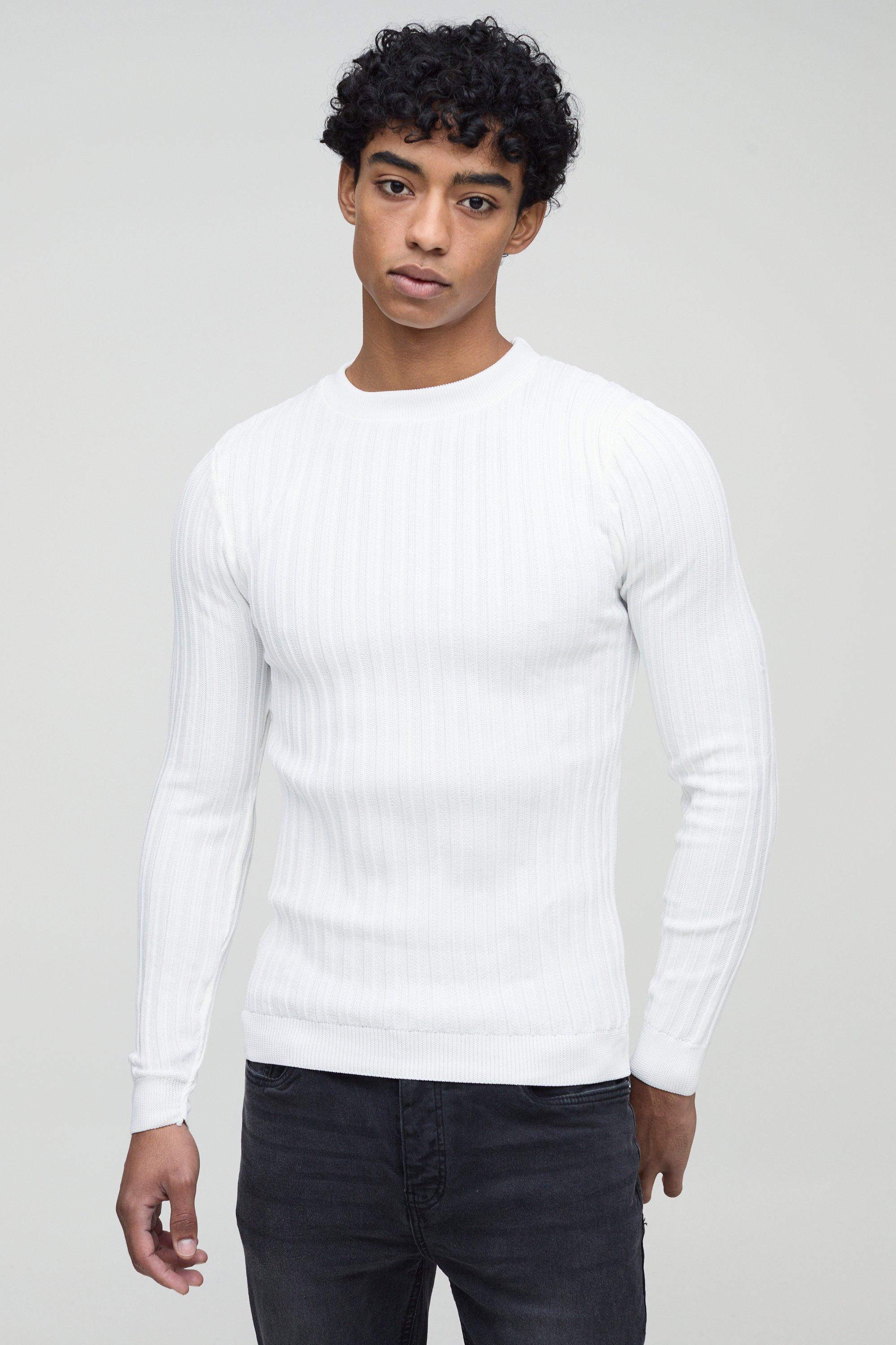 Boohooman 2025 white jumper