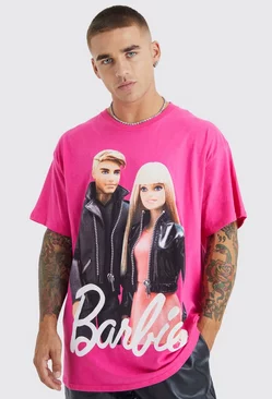 Pink Oversized Barbie License T-shirt
