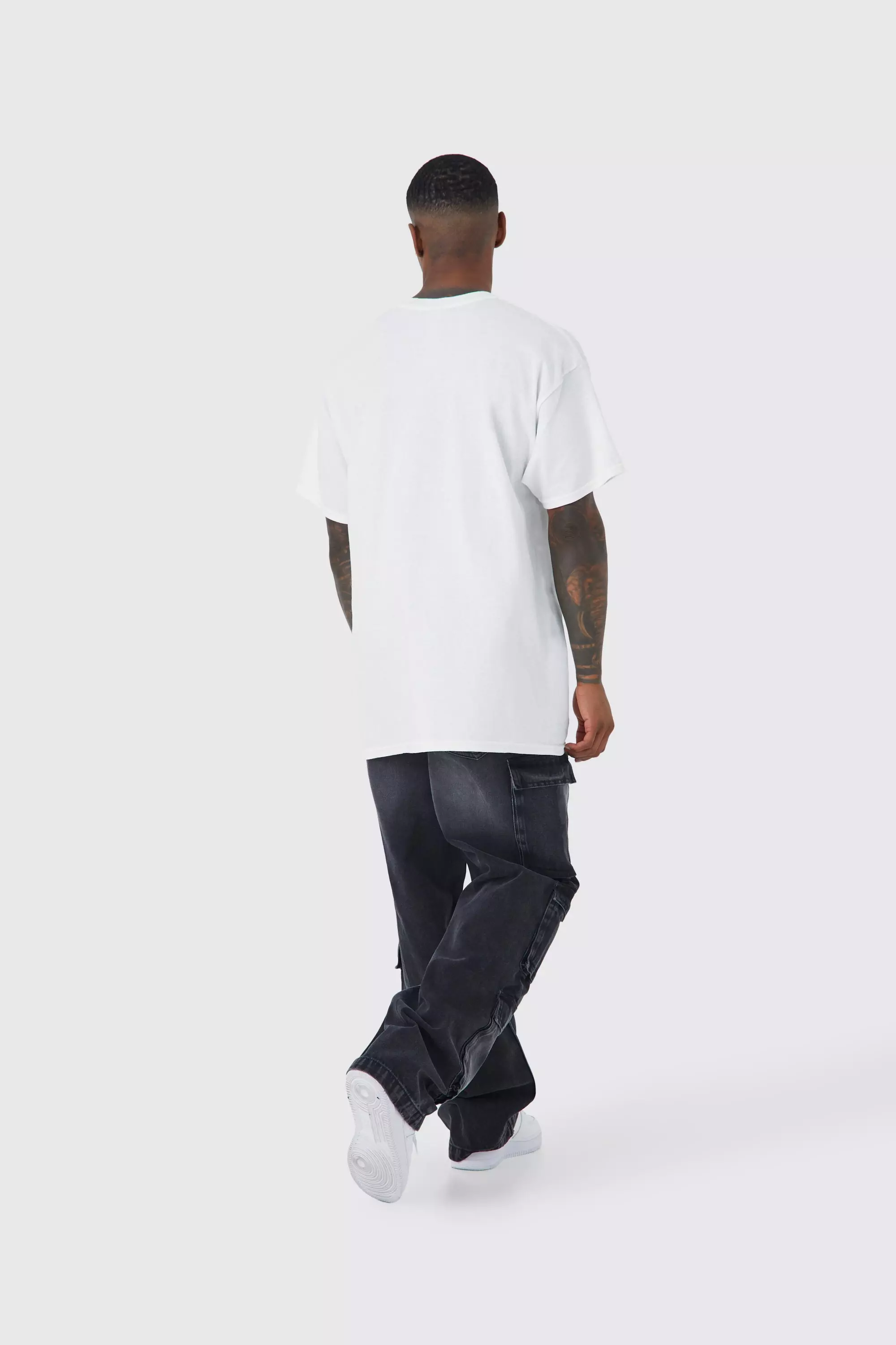 White Oversized American Pie License T-shirt alternative image