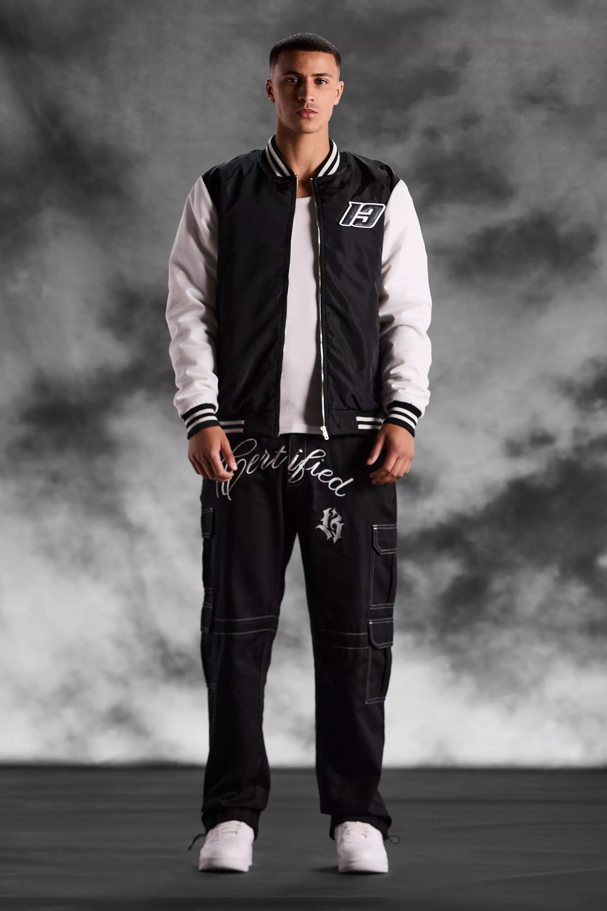 Pantalon cargo à slogan Certified, Black autre image