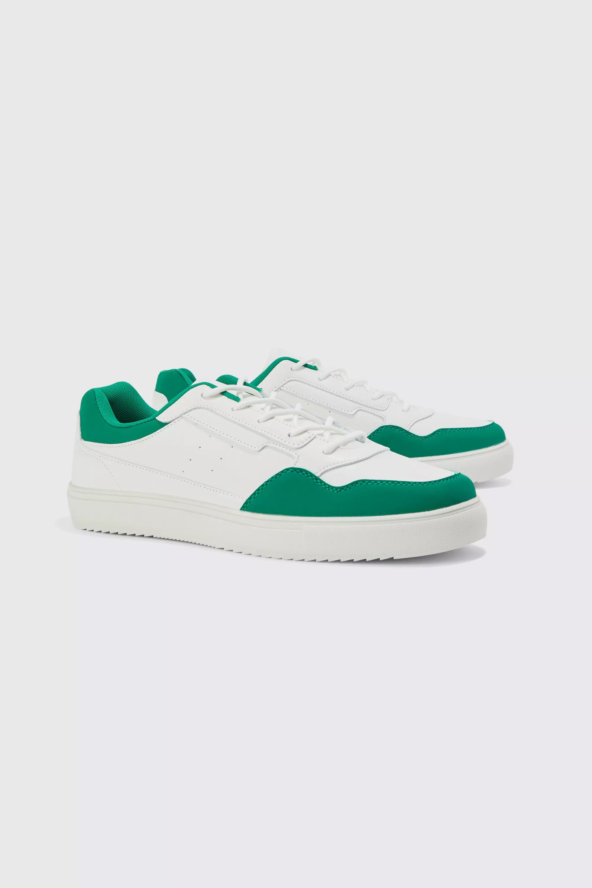 Sneaker mit Detail aus Kunstleder, White alternatives Bild
