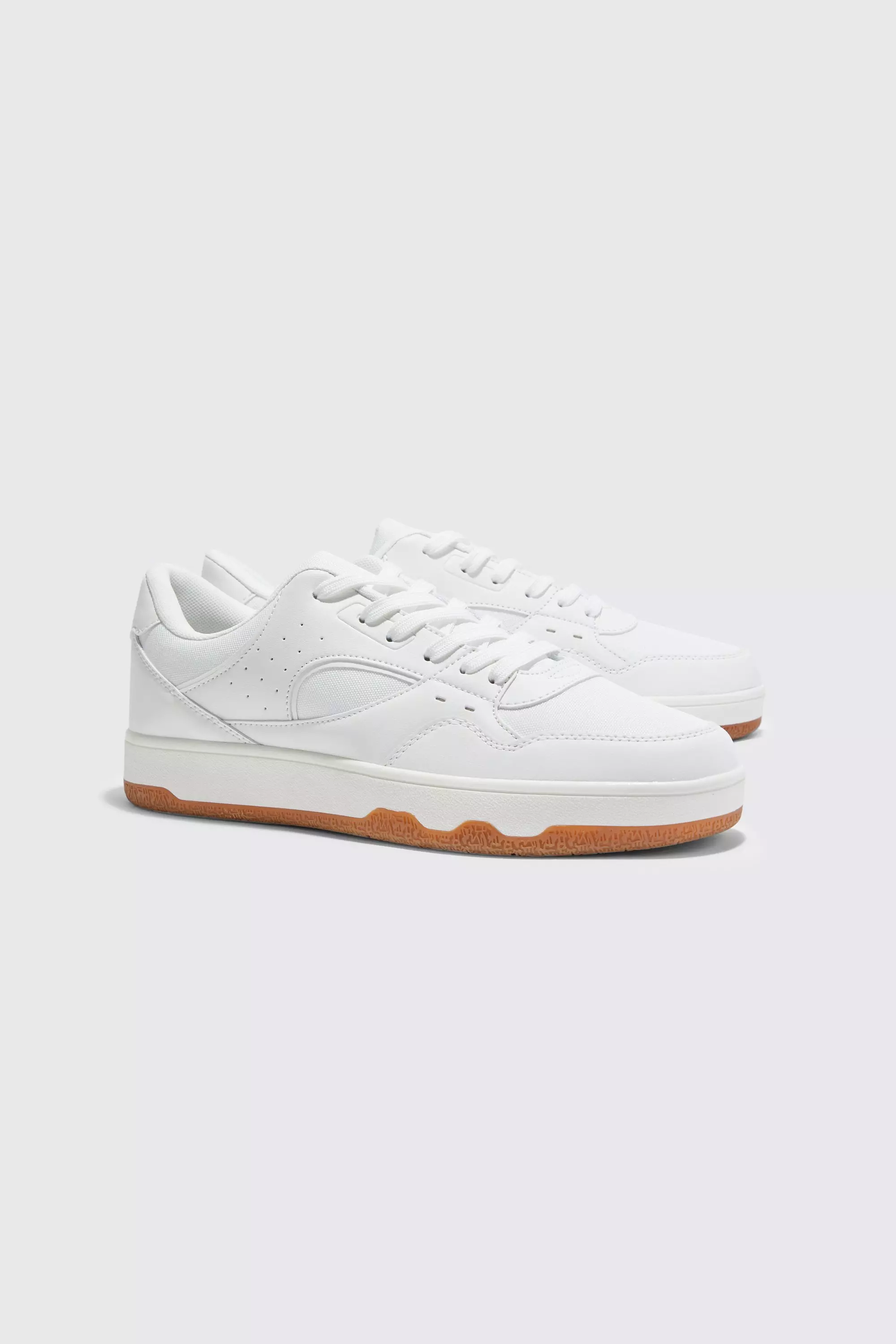 Panel Detail Sneakers White