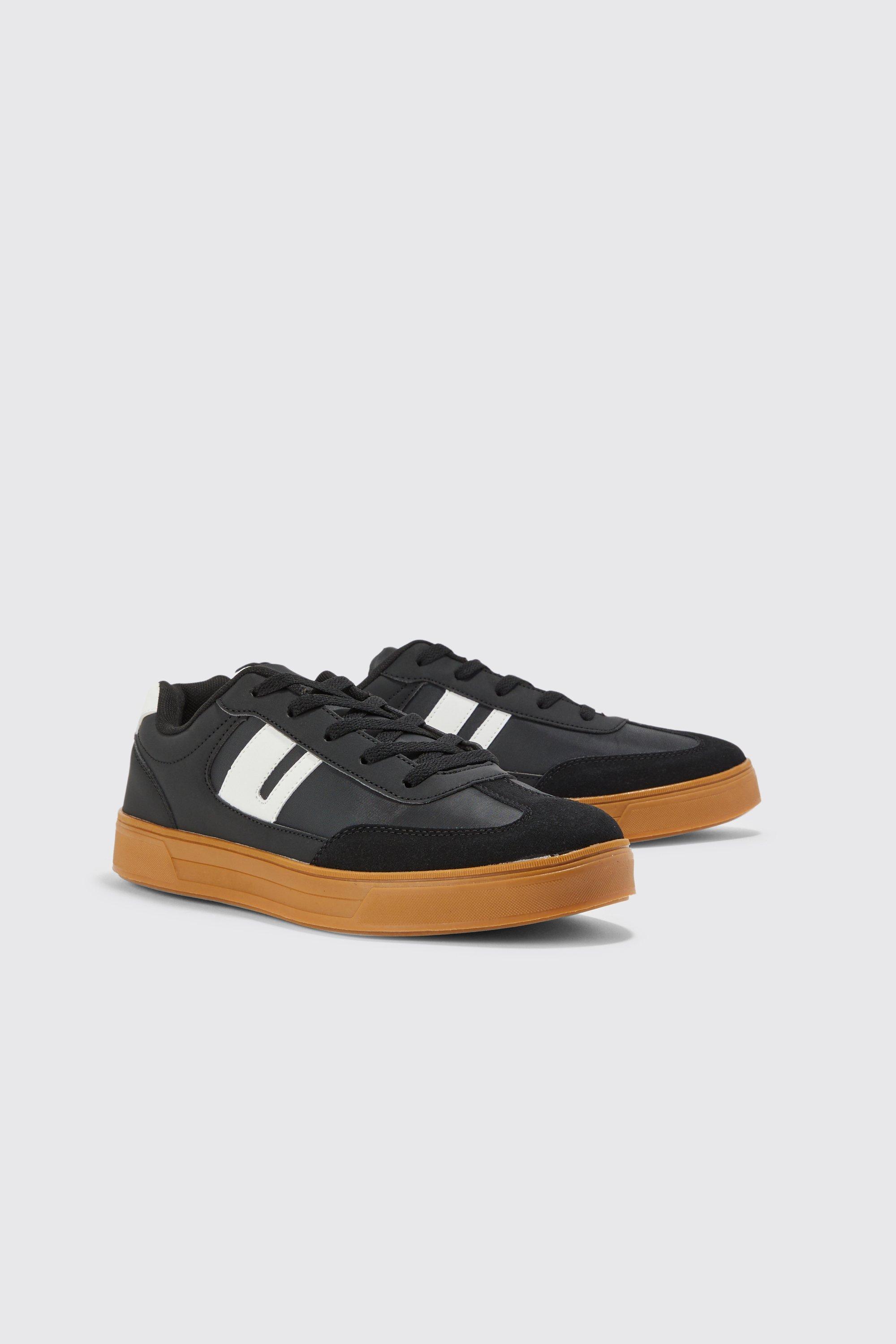 Faux Suede Sneaker boohooMAN USA