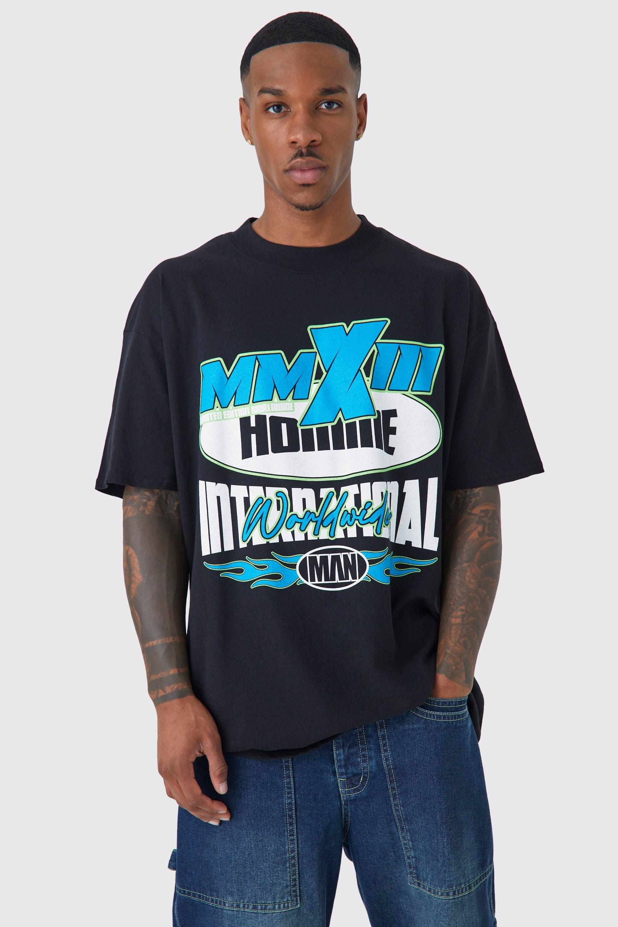 Oversized New York Moto Style T-shirt