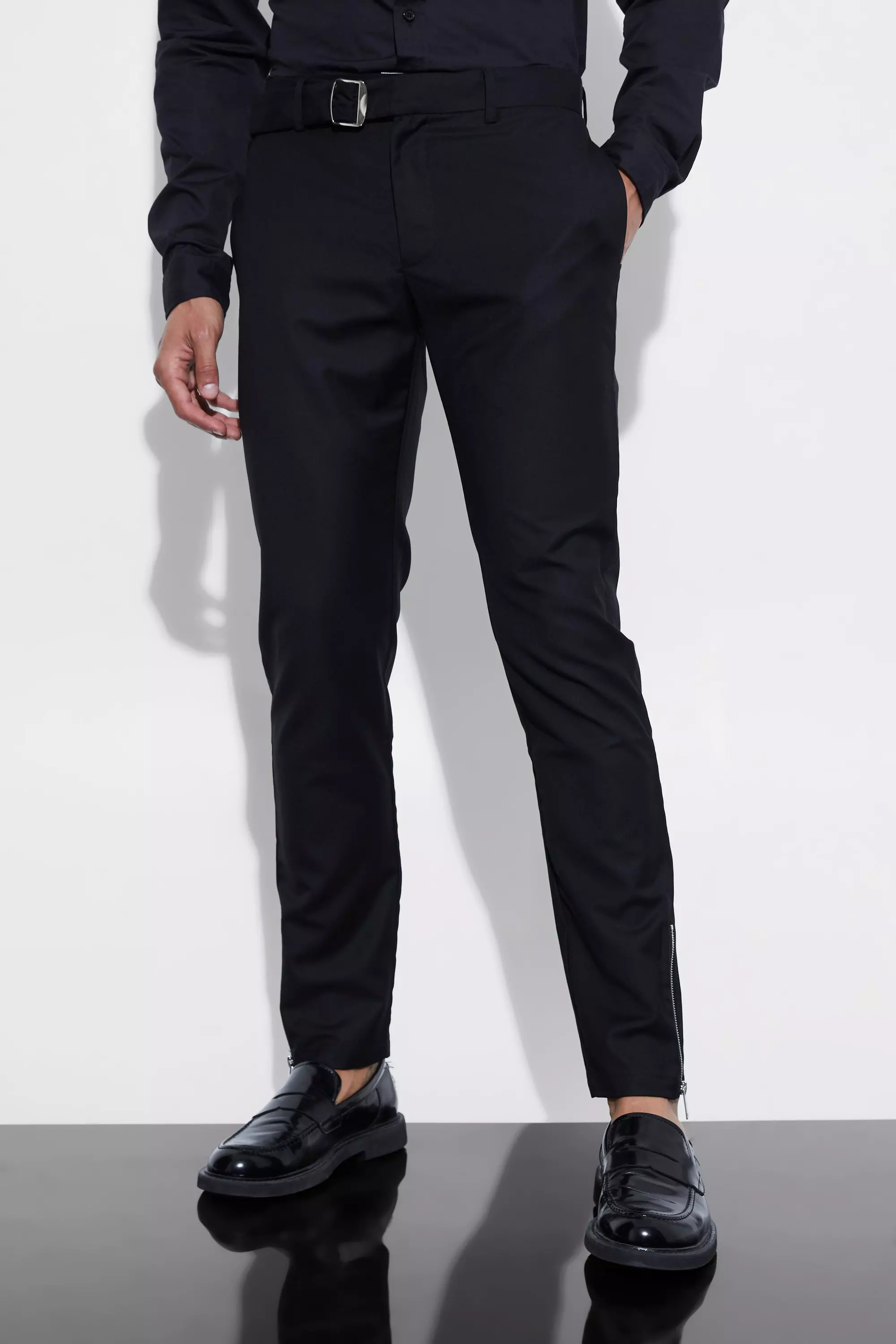 Men's Skinny Black Pants