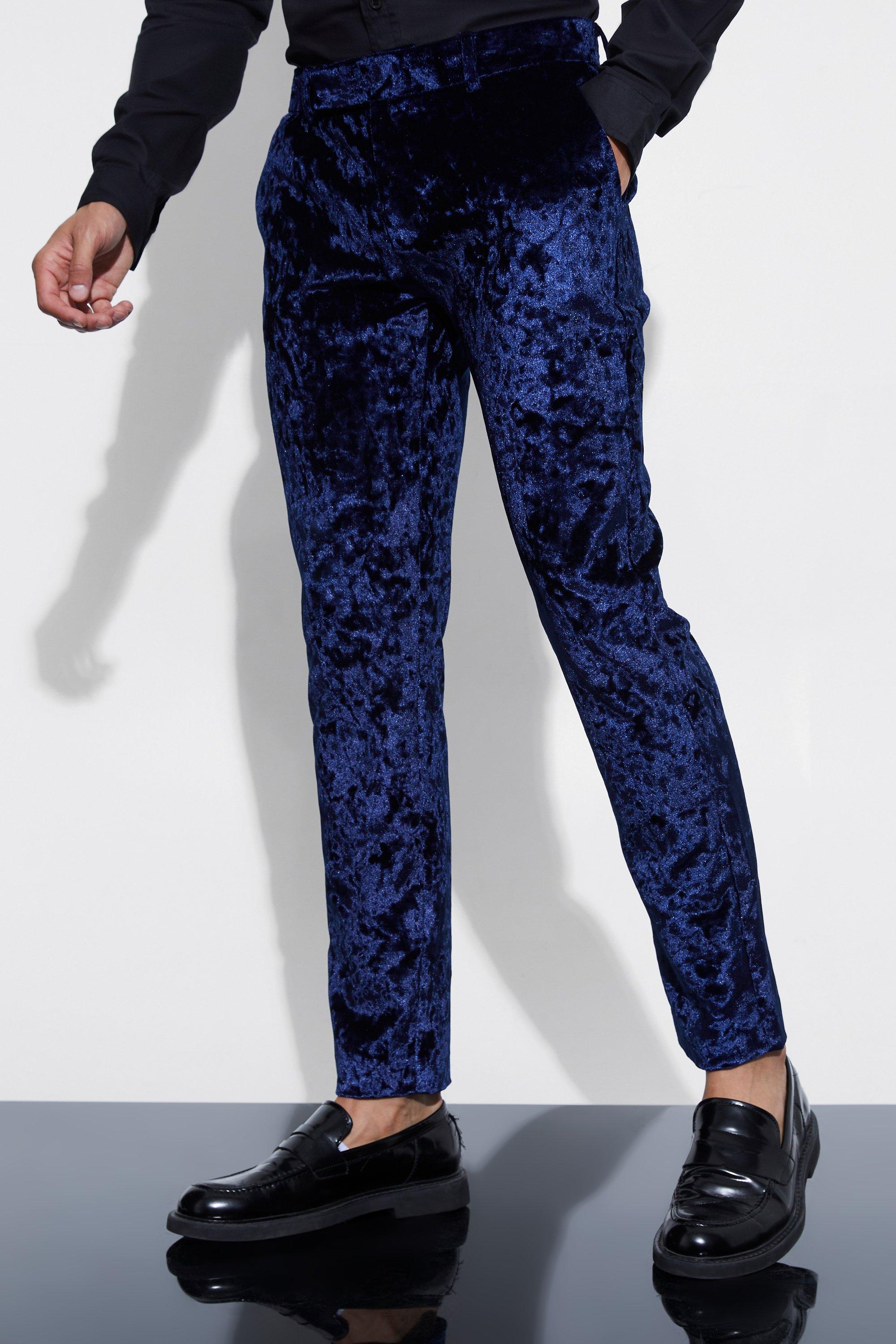 Pantalon skinny en velours, Dark navy
