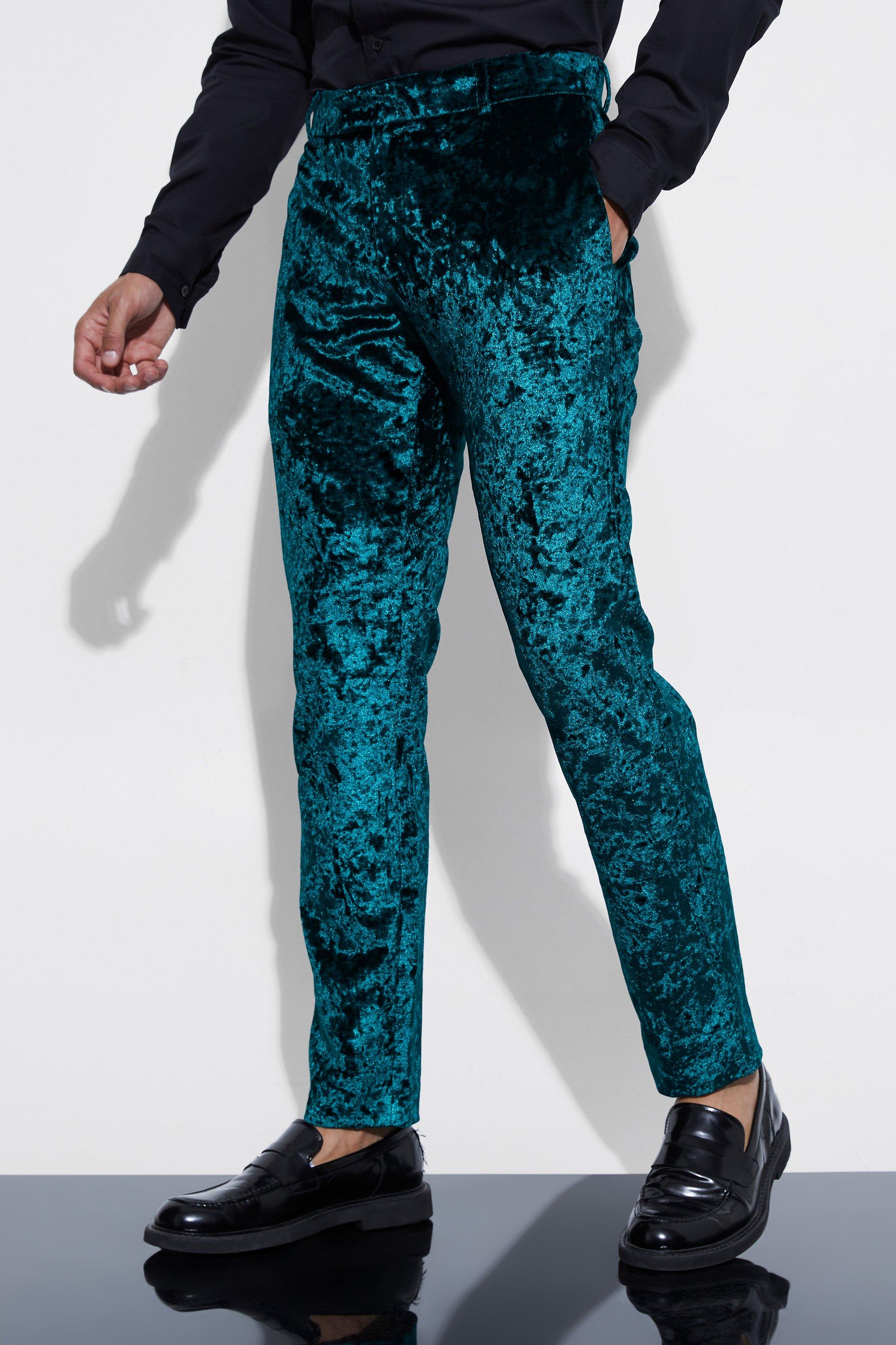 Pantalon slim en velours, Forest