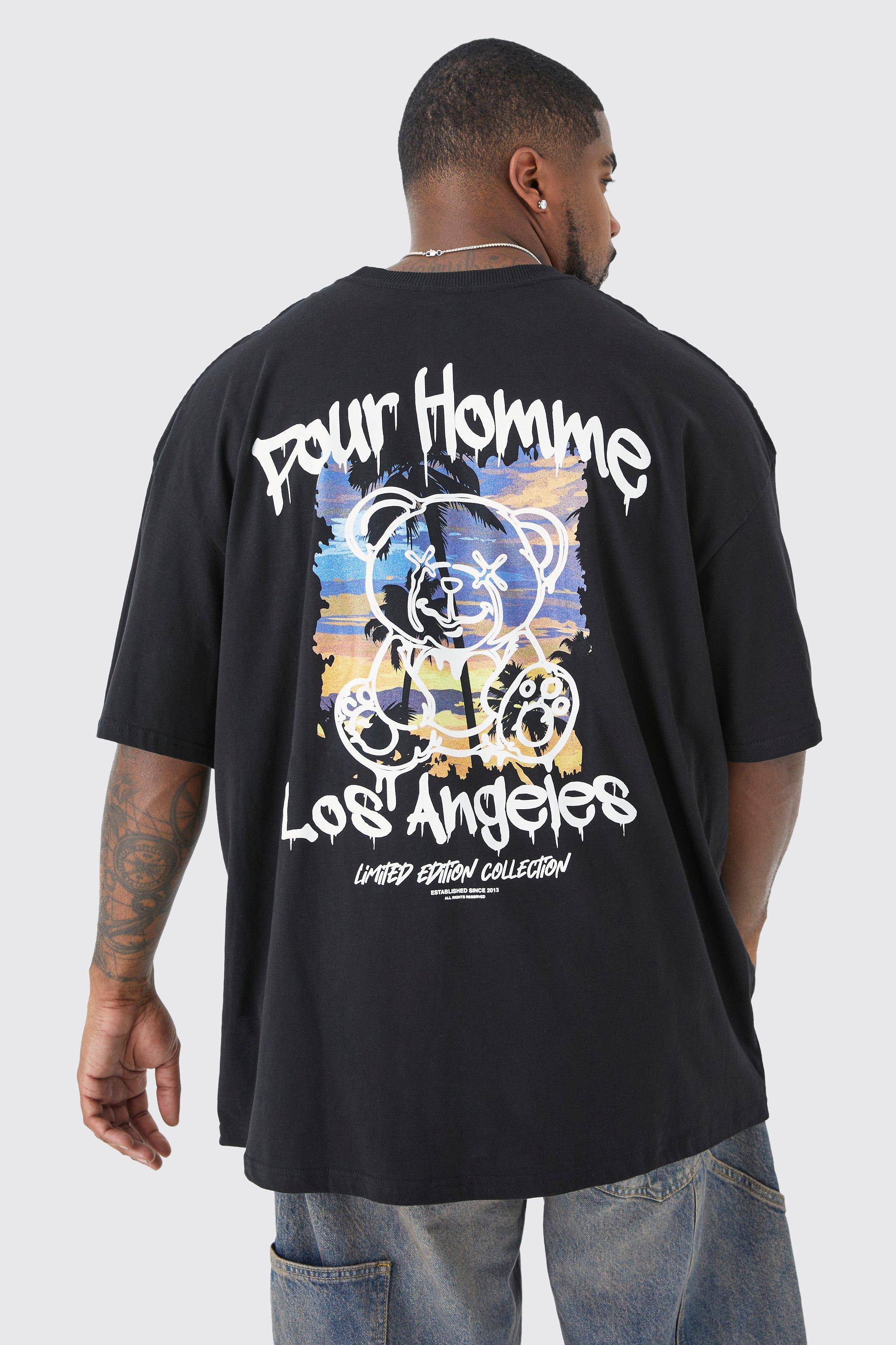 Oversized Los Angeles Back Graphic T-shirt