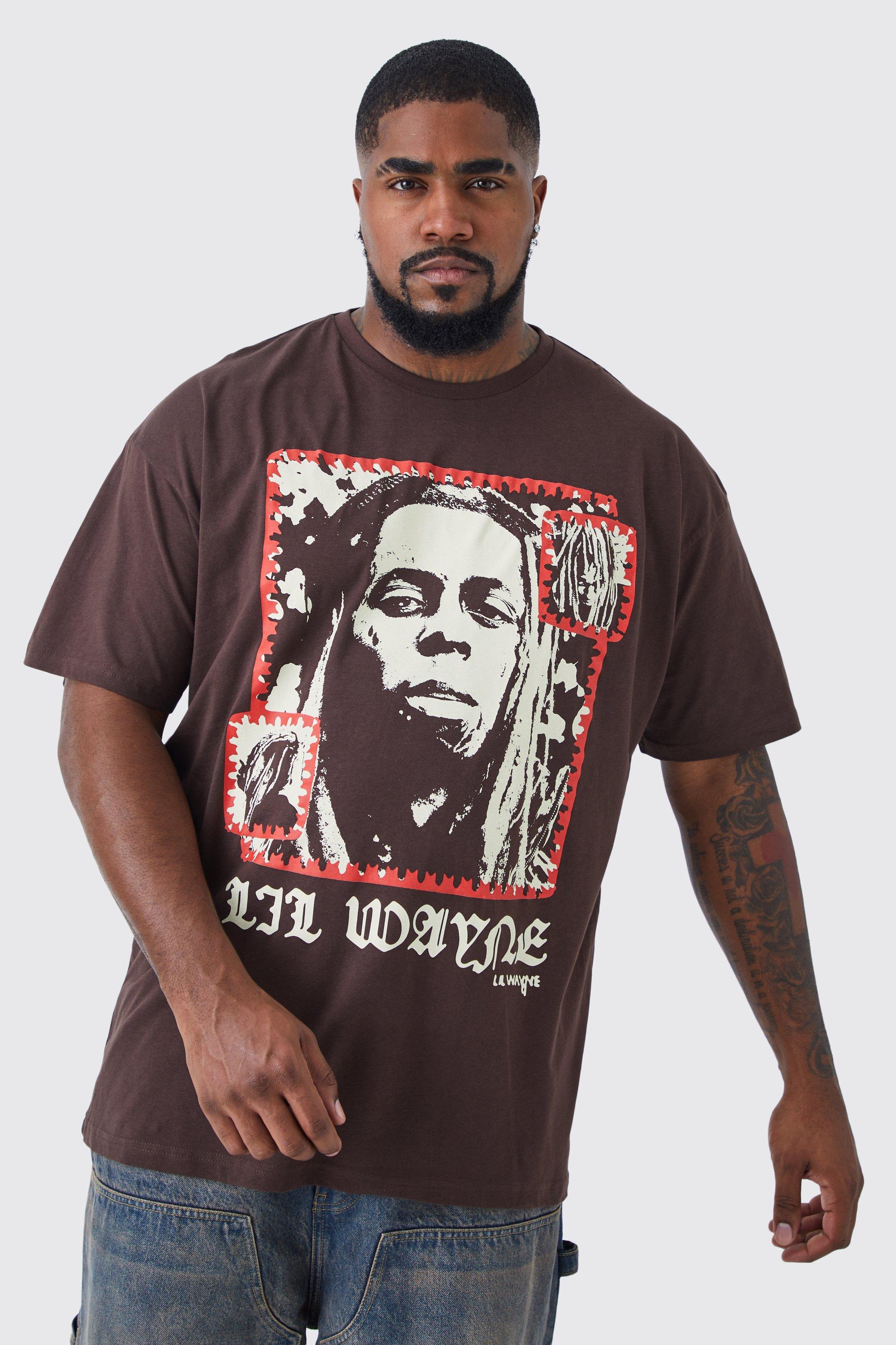 boohooMAN Men's Plus Size Atlanta Moto Graphic T-Shirt