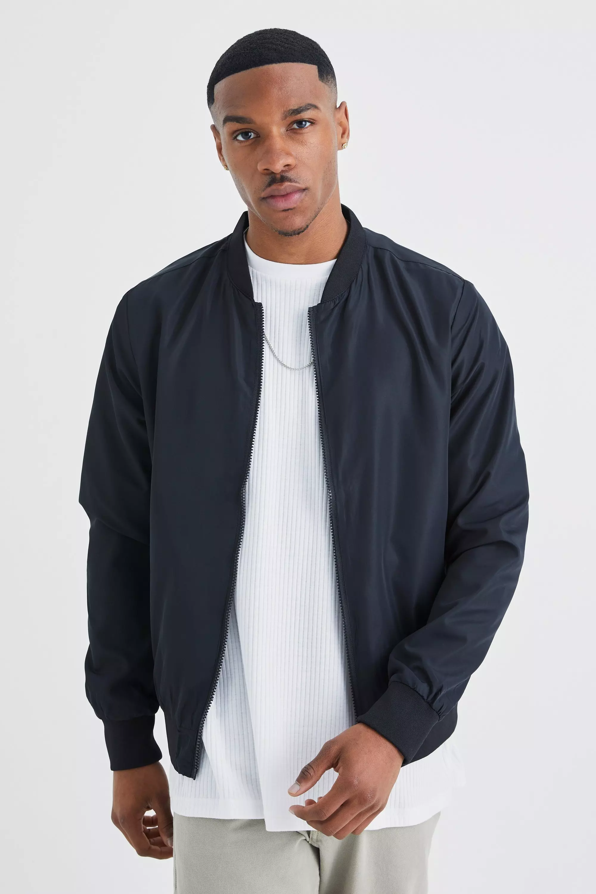 Urban Classics Light Bomber Jacket darkgrey -  - Online Hip  Hop Fashion Store