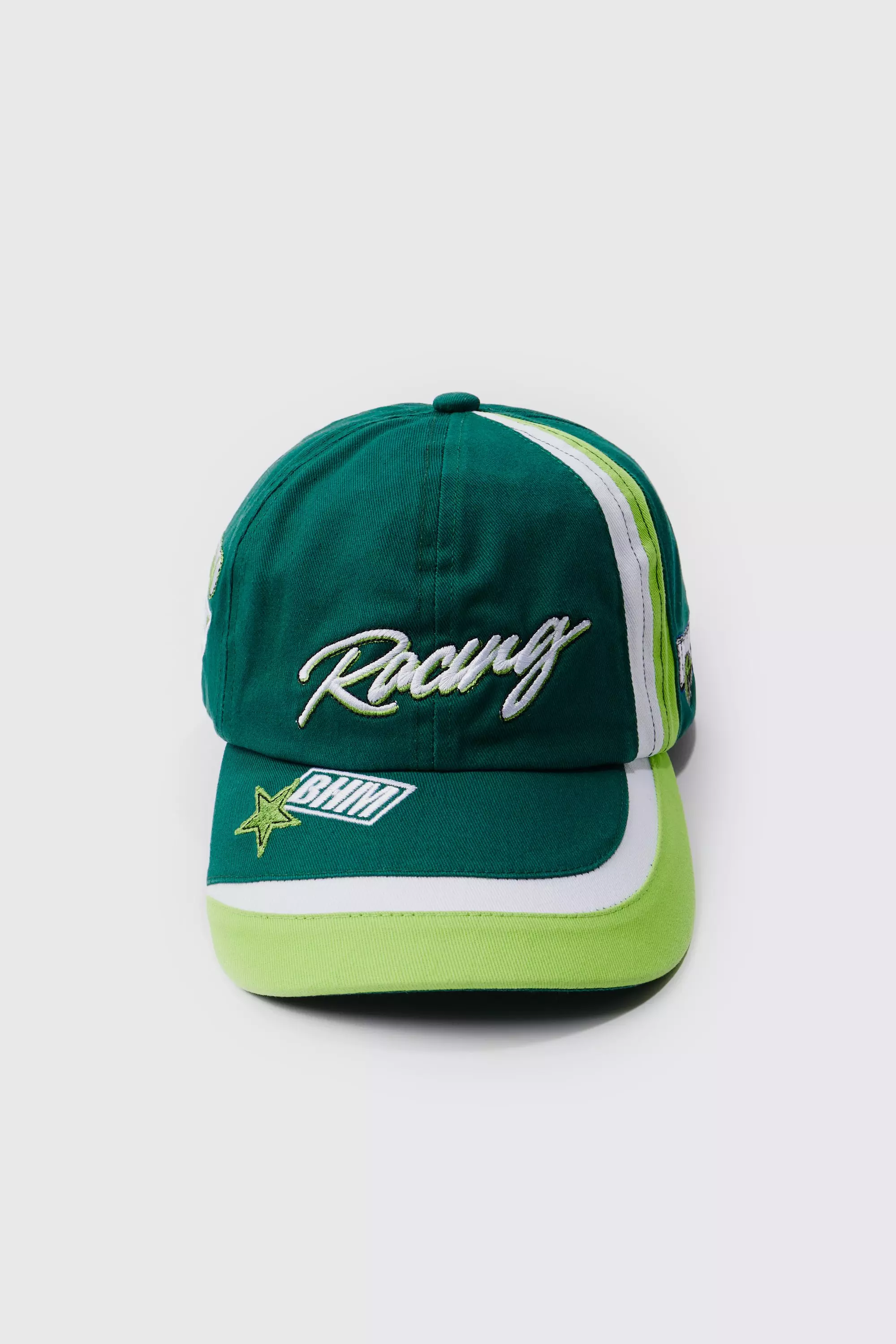 Cappello Da Baseball Slavato Con Stemma Di Moto, Green immagine alternativa
