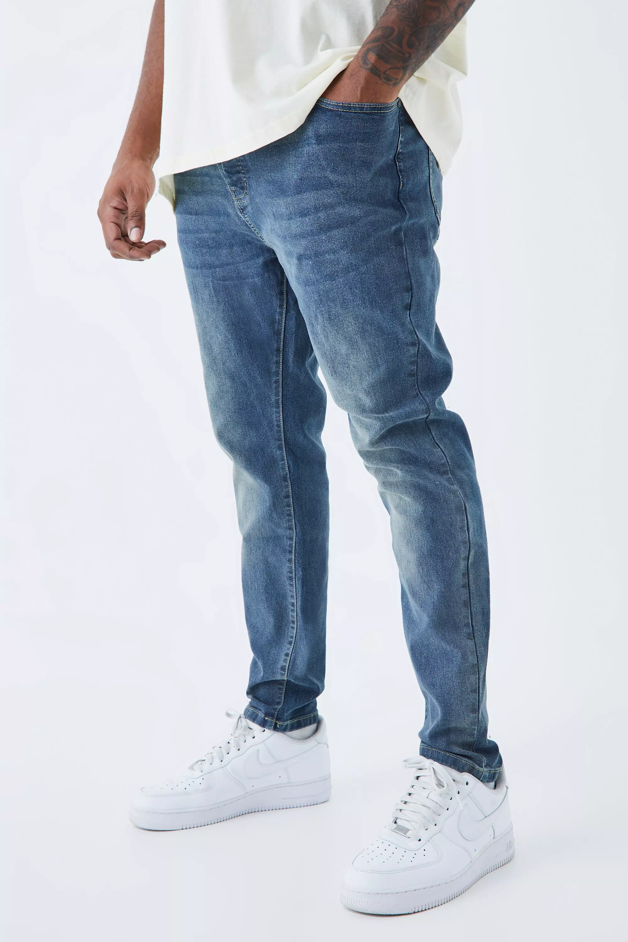 Jeans Taglie Forti Skinny Fit Stretch, Vintage blue immagine alternativa