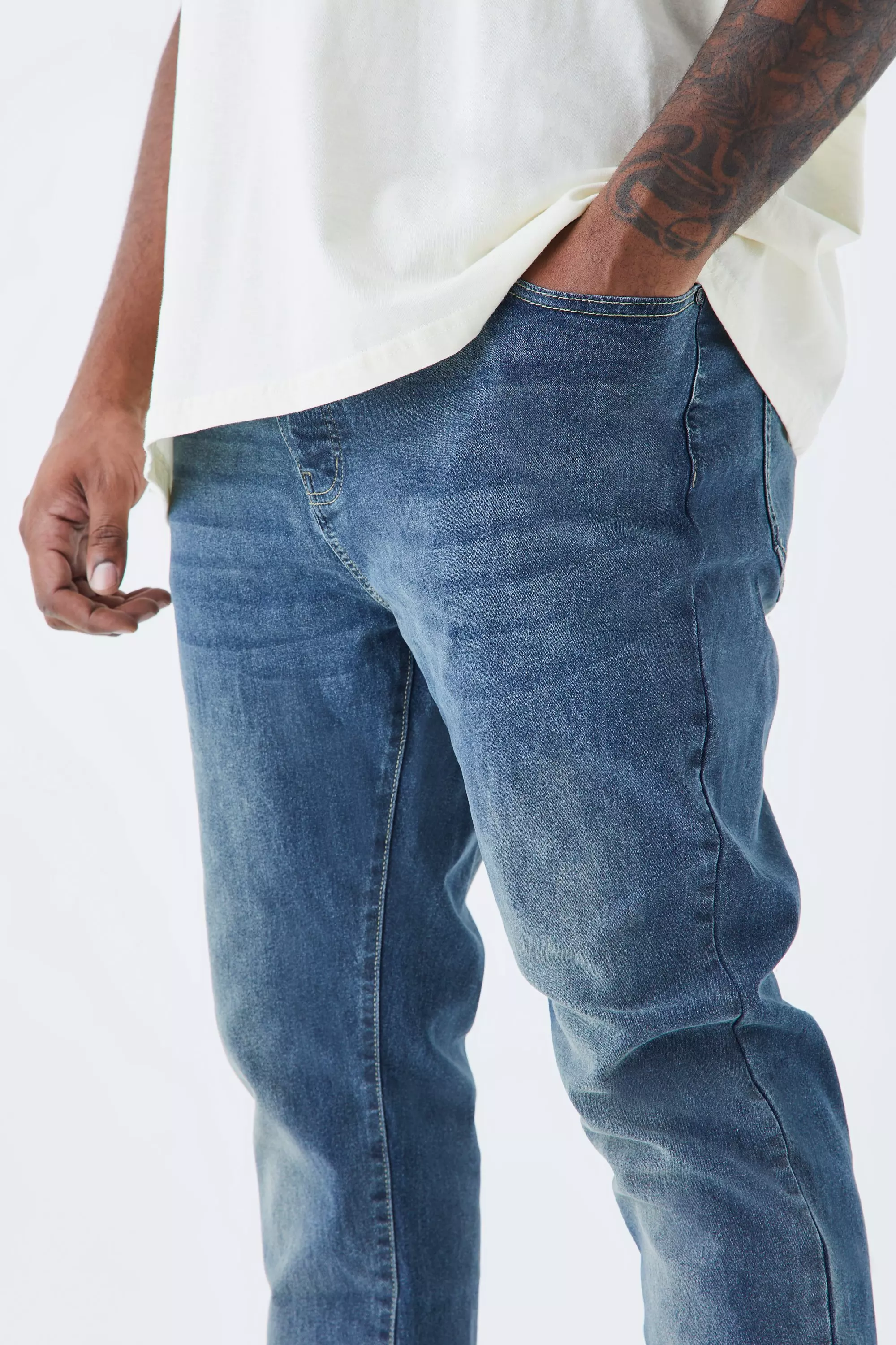 Jeans Taglie Forti Skinny Fit Stretch, Vintage blue immagine alternativa