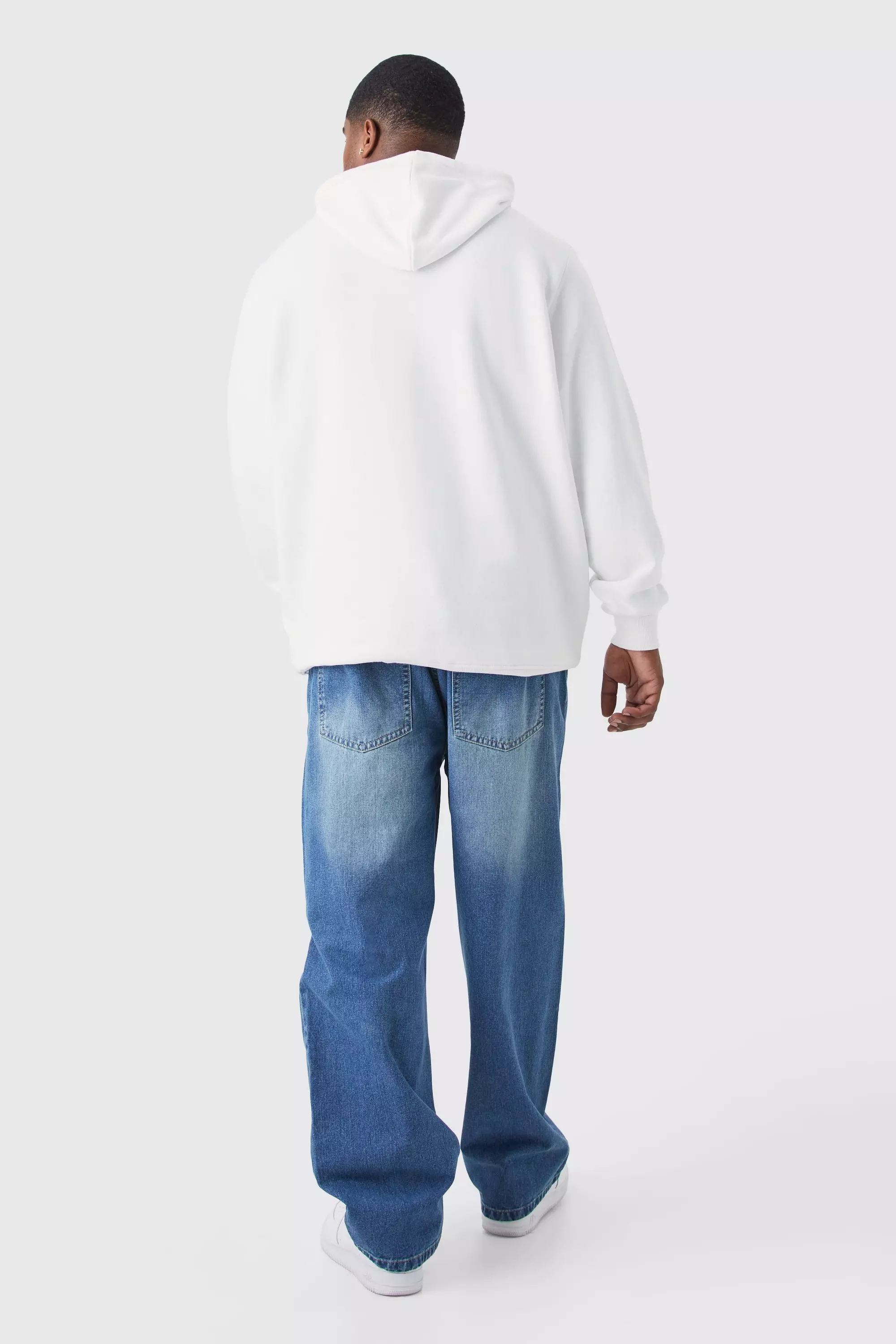 Plus Relaxed Rigid Jean | boohooMAN USA