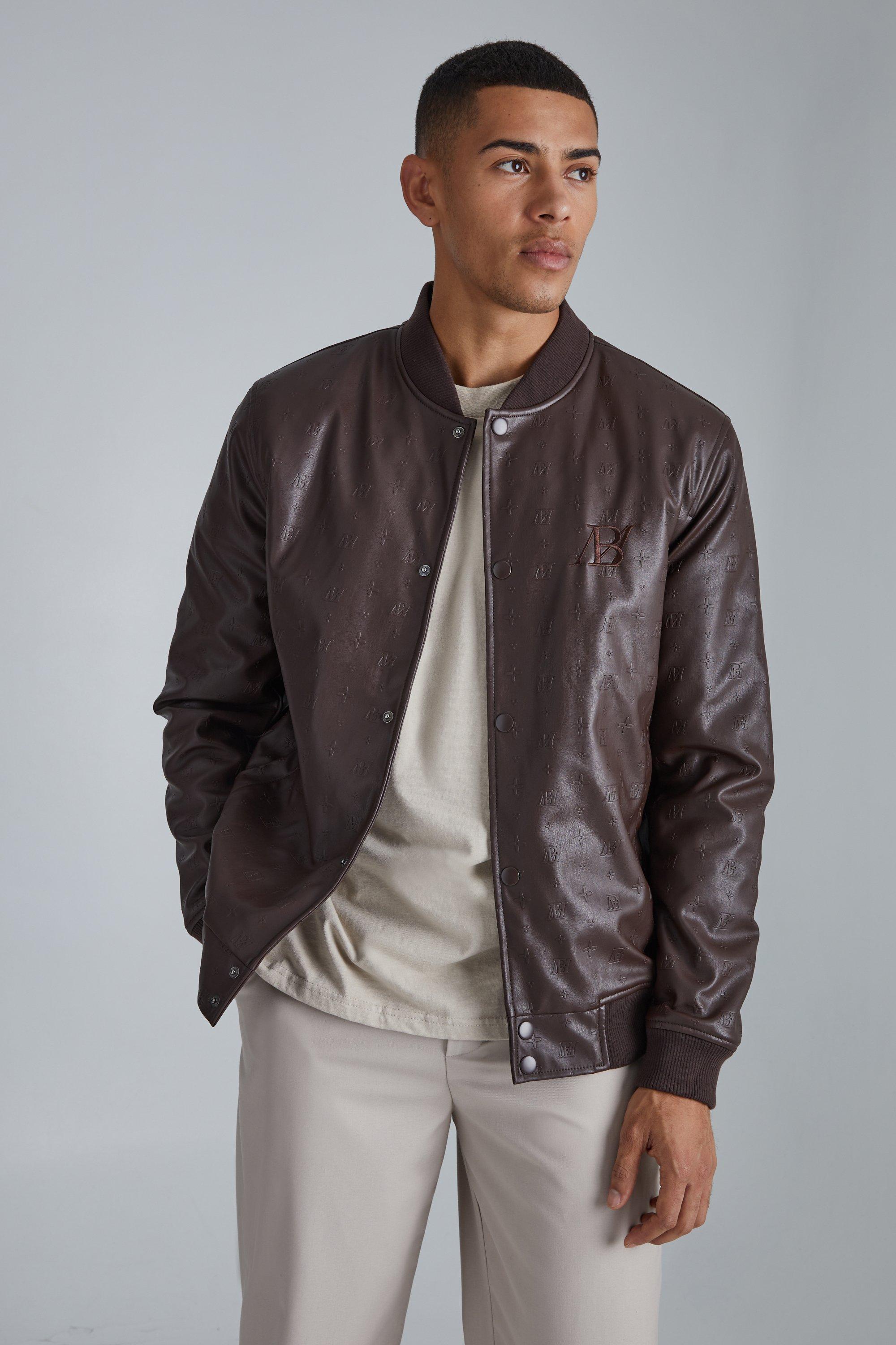 embossed utility jacket