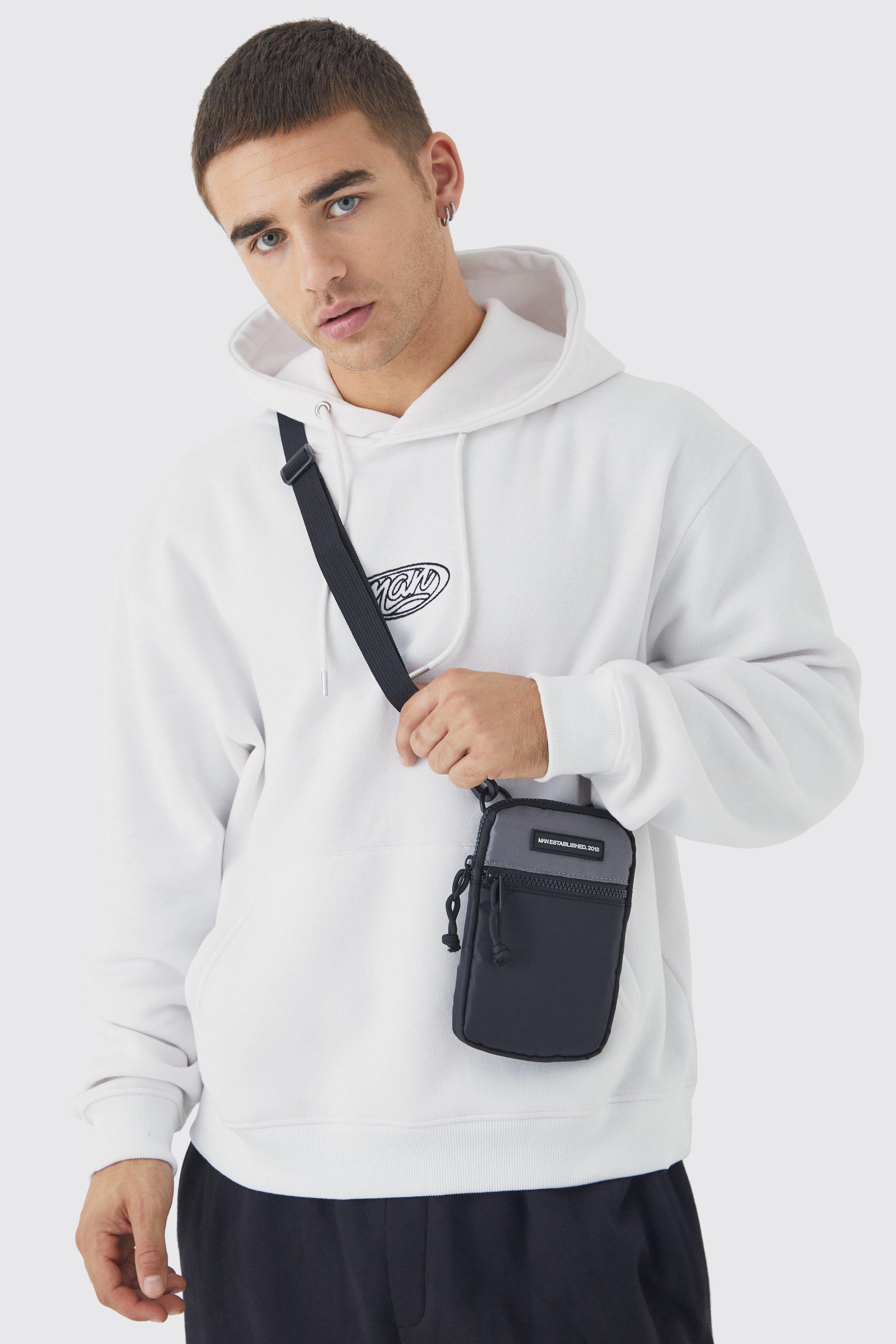 boohooMAN Mini Nylon Cross Body Bag