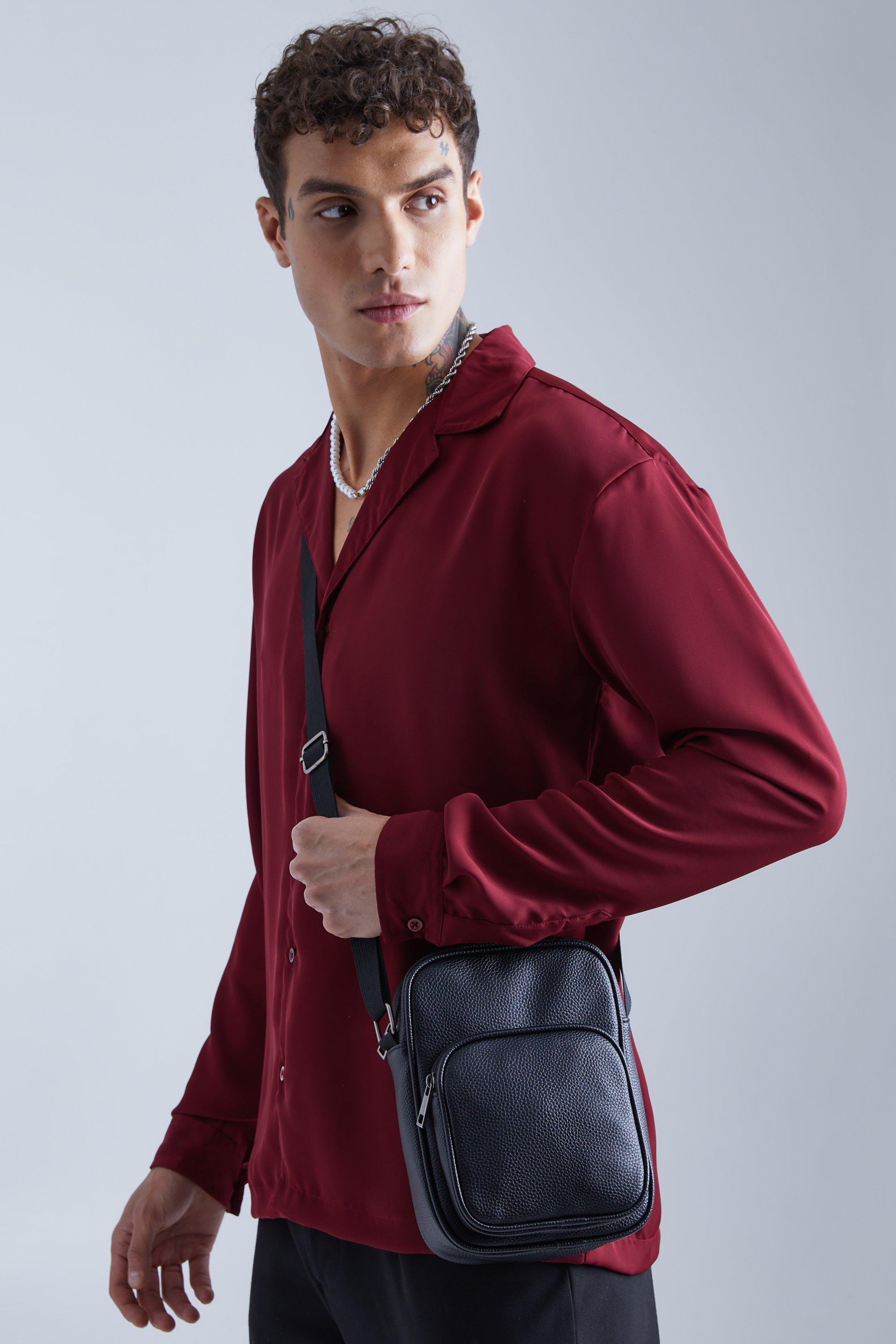 boohooMAN Mini Nylon Cross Body Bag