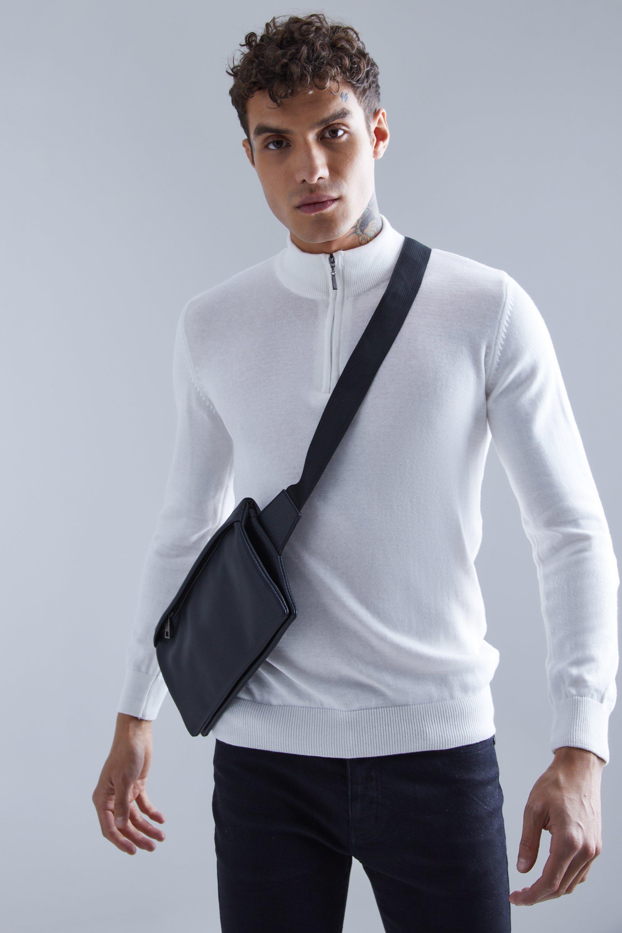 boohooMAN Mini Nylon Cross Body Bag