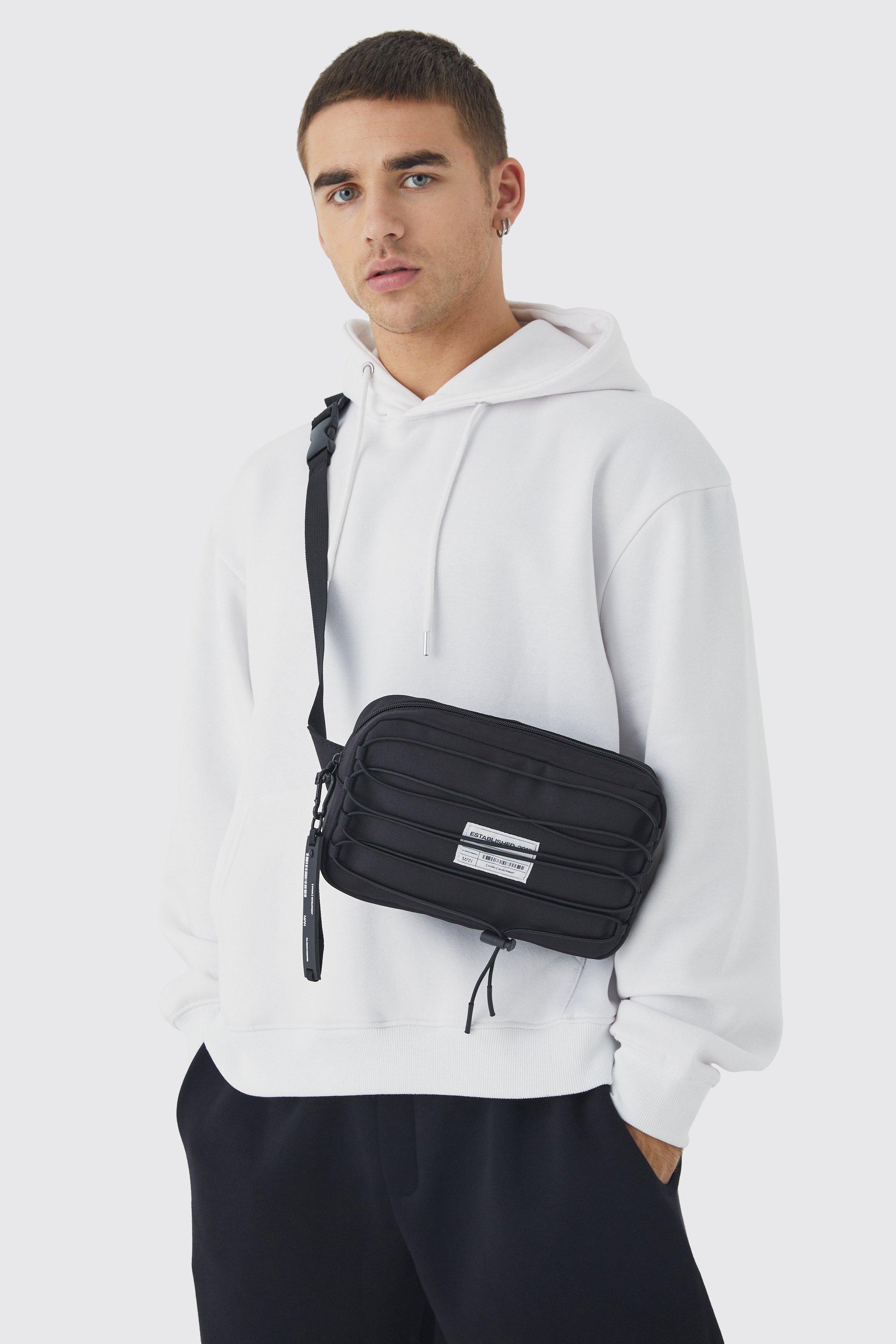 boohooMAN Mini Nylon Cross Body Bag