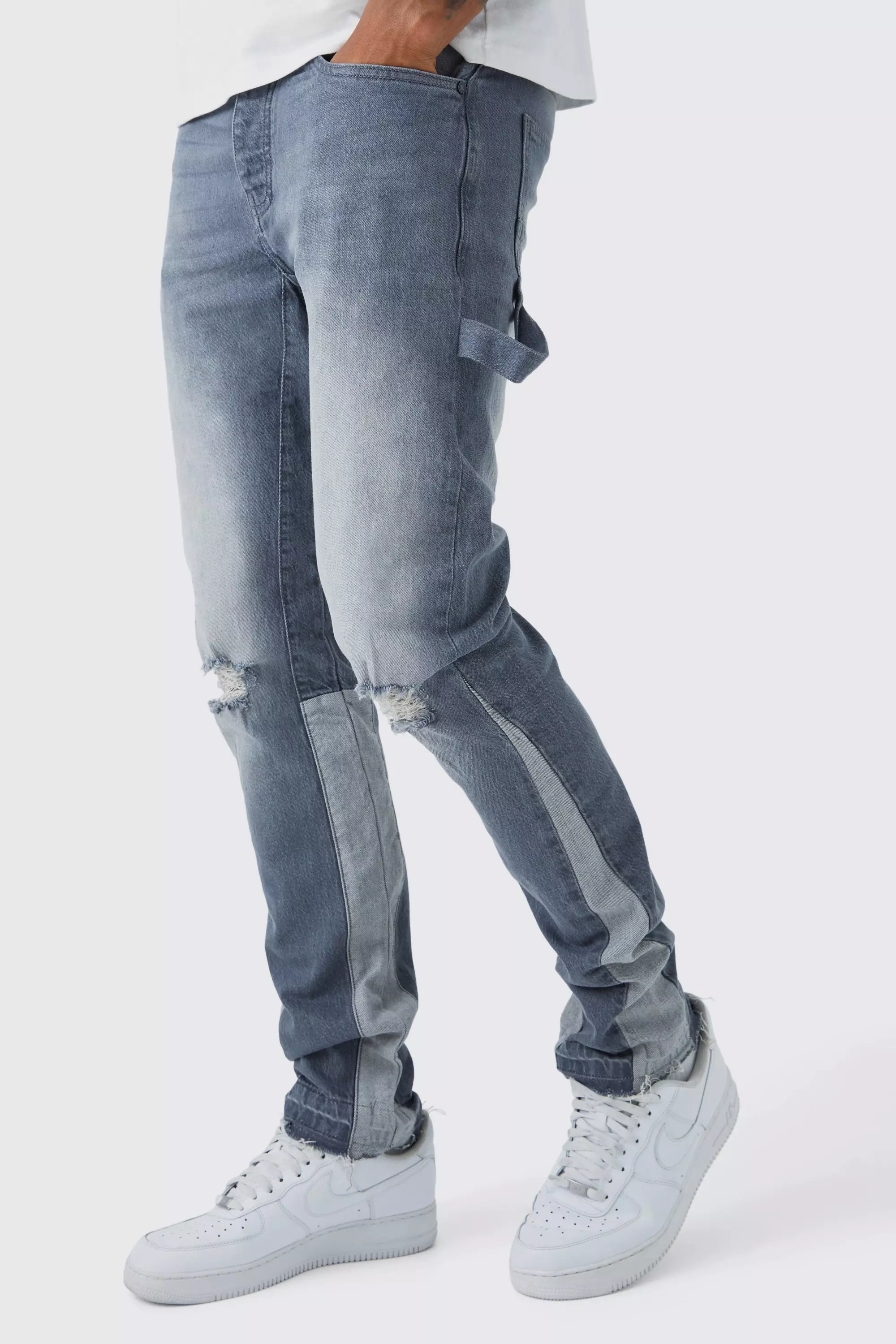 Tall Straight Rigid Carpenter Jeans Grey