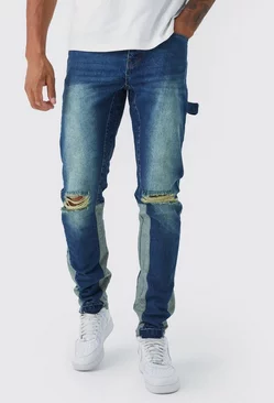 Tall Straight Rigid Carpenter Jeans Antique blue
